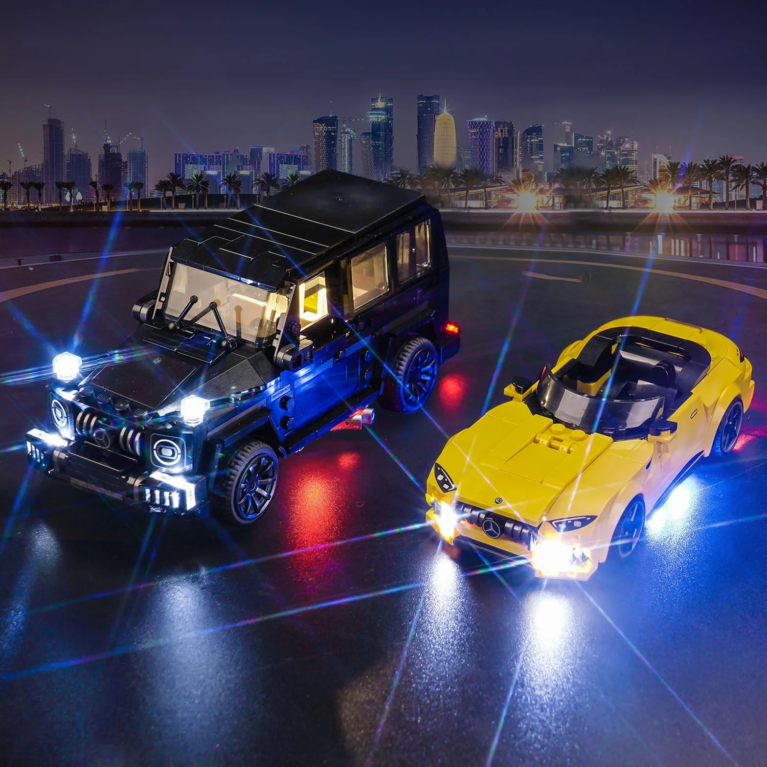 Zestaw świateł LED kompatybilny z Lego 76924 Mercedes-AMG G 63 i Mercedes-AMG SL 63 (bez modelu)