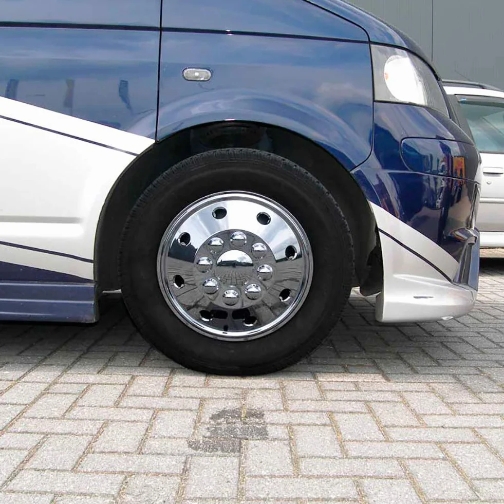Auto-Style Zestaw Kołpaków Ozdobnych, Srebrny, 15"