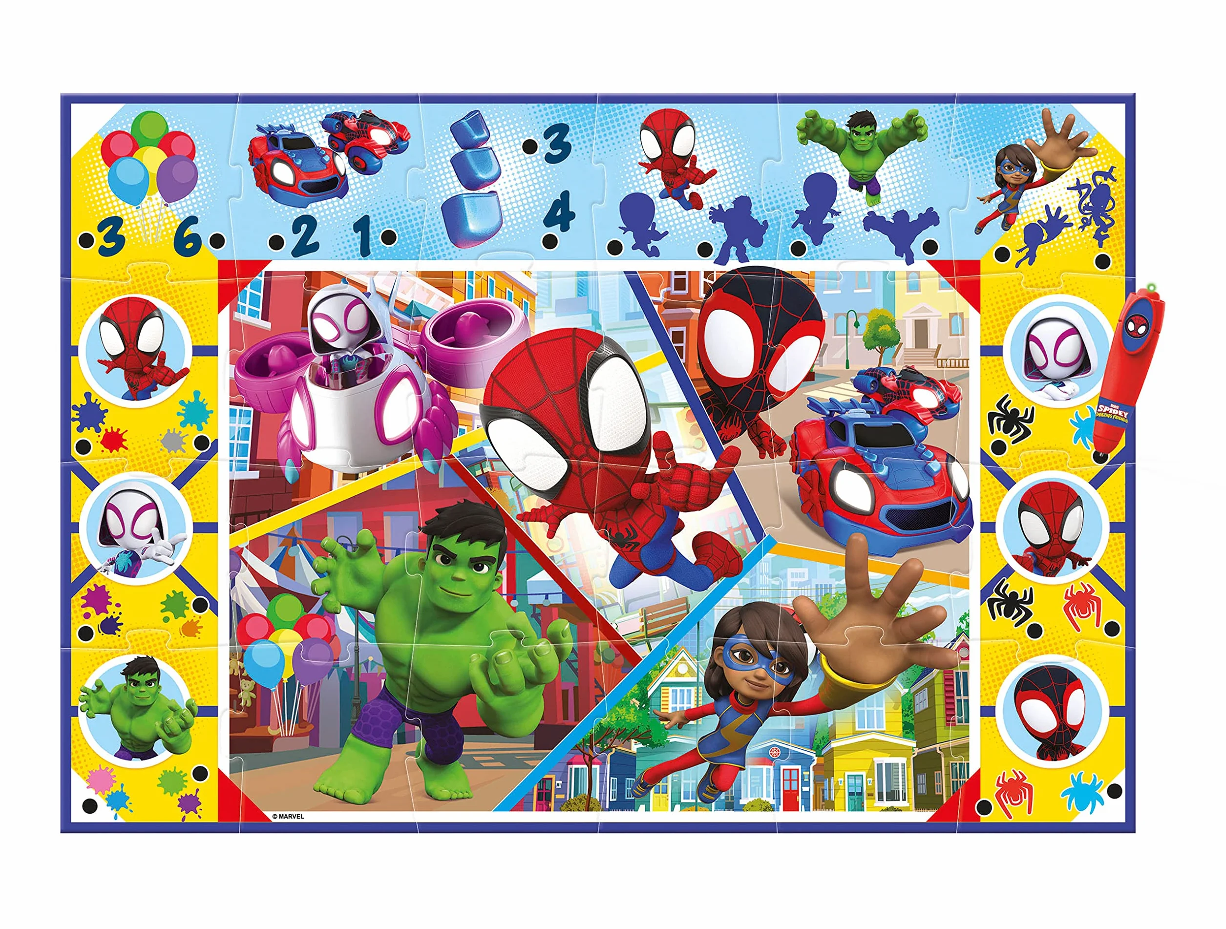 Clementoni Edukacja - 16735 - Spiderman puzzle podłogowe - 3-5 lat