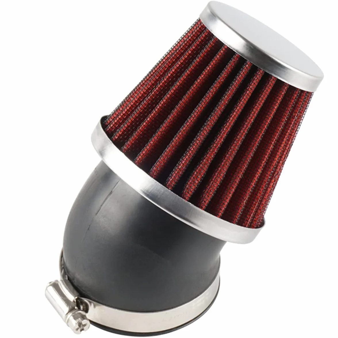 Evermotor Filtr powietrza ATV, 48 mm 49 mm 50 mm filtr gaźnika do skutera 50cc 70cc 90cc 110cc 125cc 150cc quad bike