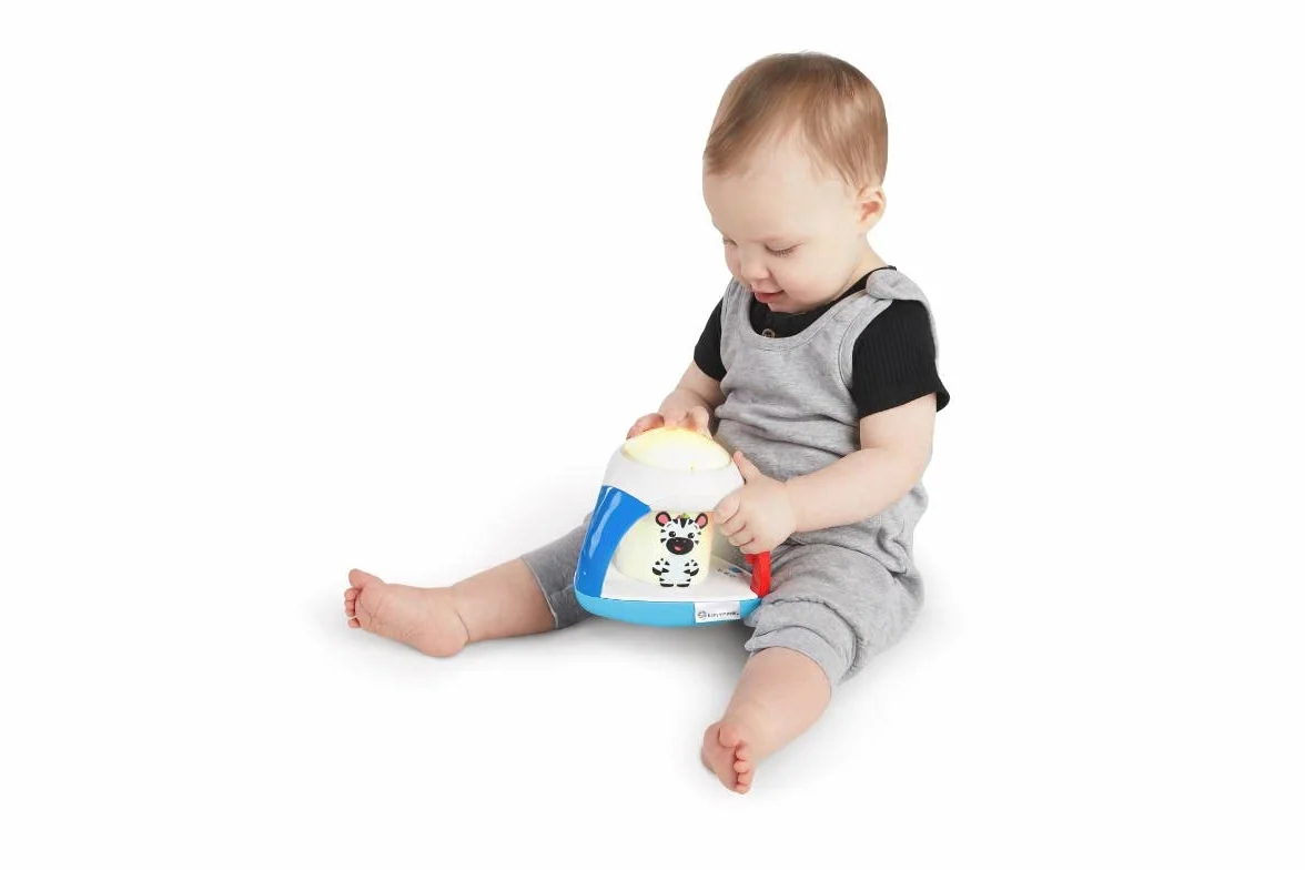 Baby Einstein 12084 Curiosity Kaleidoscope, elektroniczna zabawka ze światłami i muzyką, uczy kolorów w trzech różnych językach, wielokolorowa, 680 g