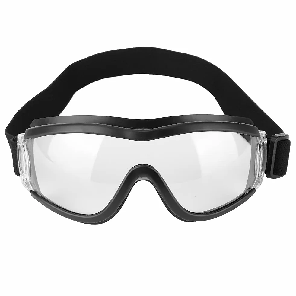 Bnineteenteam Regulowane Gogle Motocyklowe Anty Mgły, Wiatroodporne, Okulary Bezpieczeństwa z ochroną Oczu, Przezroczyste Soczewki do Jazdy na Nartach, Jazda na Rowerze