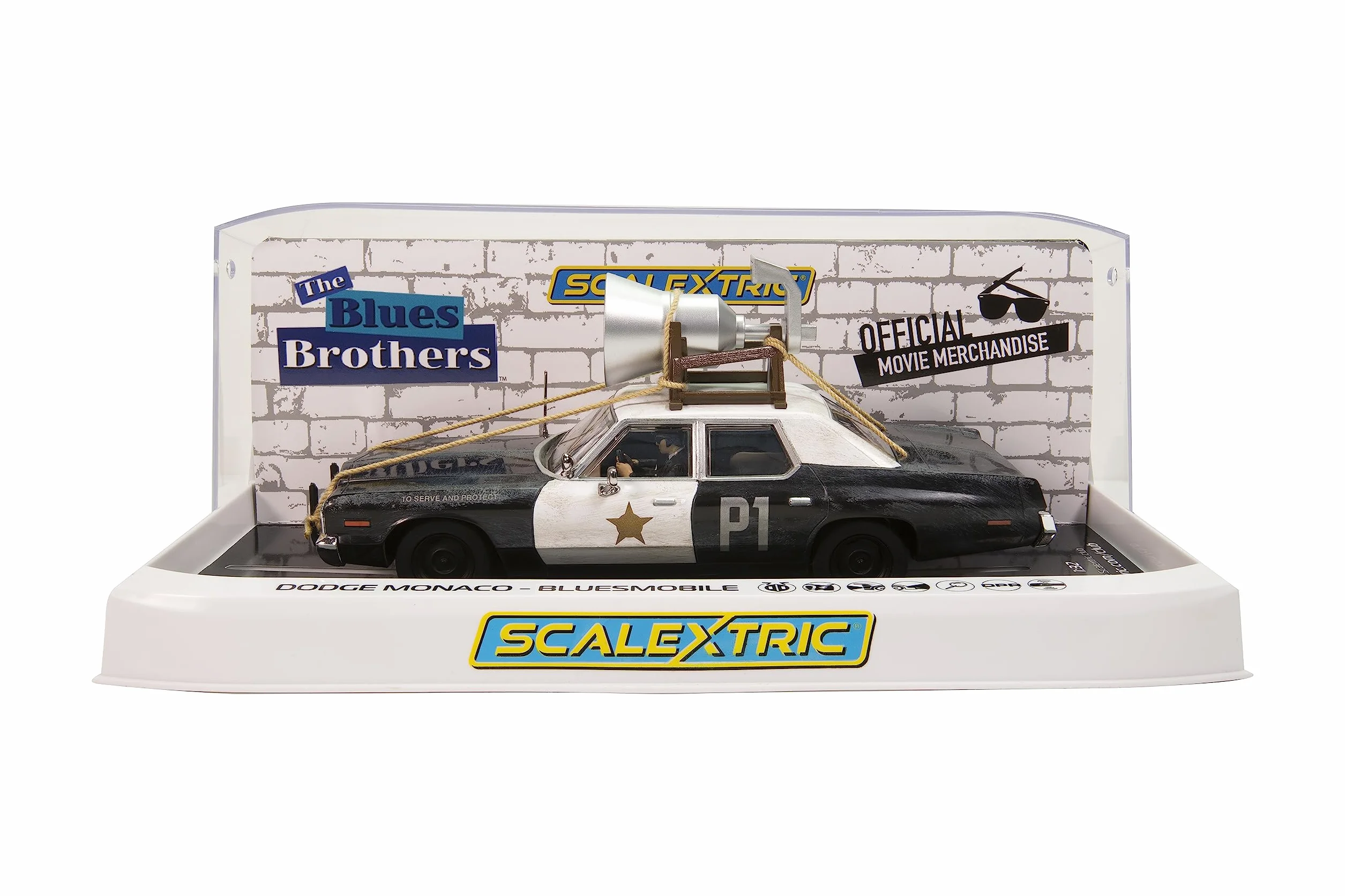 Scalextric C4322 Blues Brothers Dodge Monaco - Bluesmobile. Film i TV Slot Car, niebieski
