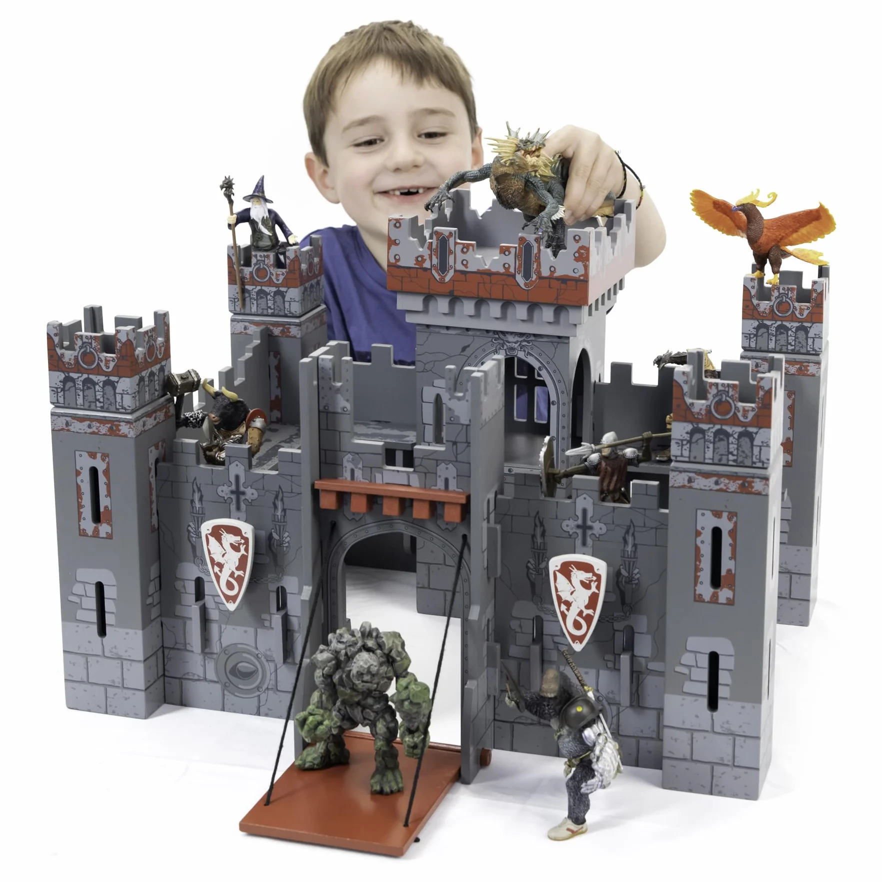 Papo - 60053 - Fantasy Burg - średniowiecze i fantasy - dla dzieci - odpowiedni dla chłopców i dziewczynek - od 3 lat, brązowy
