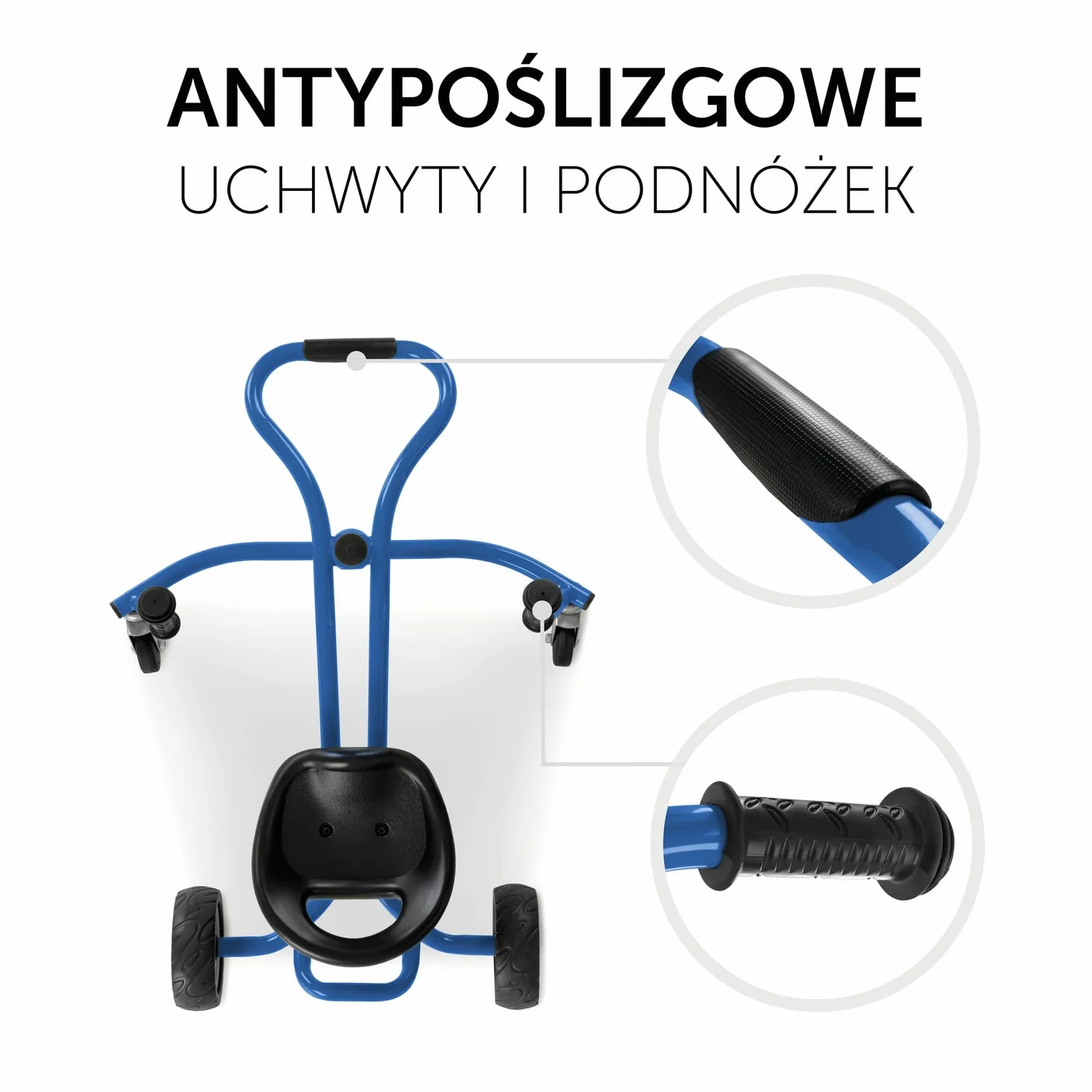 Hauck Pojazd Dziecięcy do Wiosłowania Twist-It, dla Dzieci od 3 Lat, do 50 kg, T-815001, Niebieski