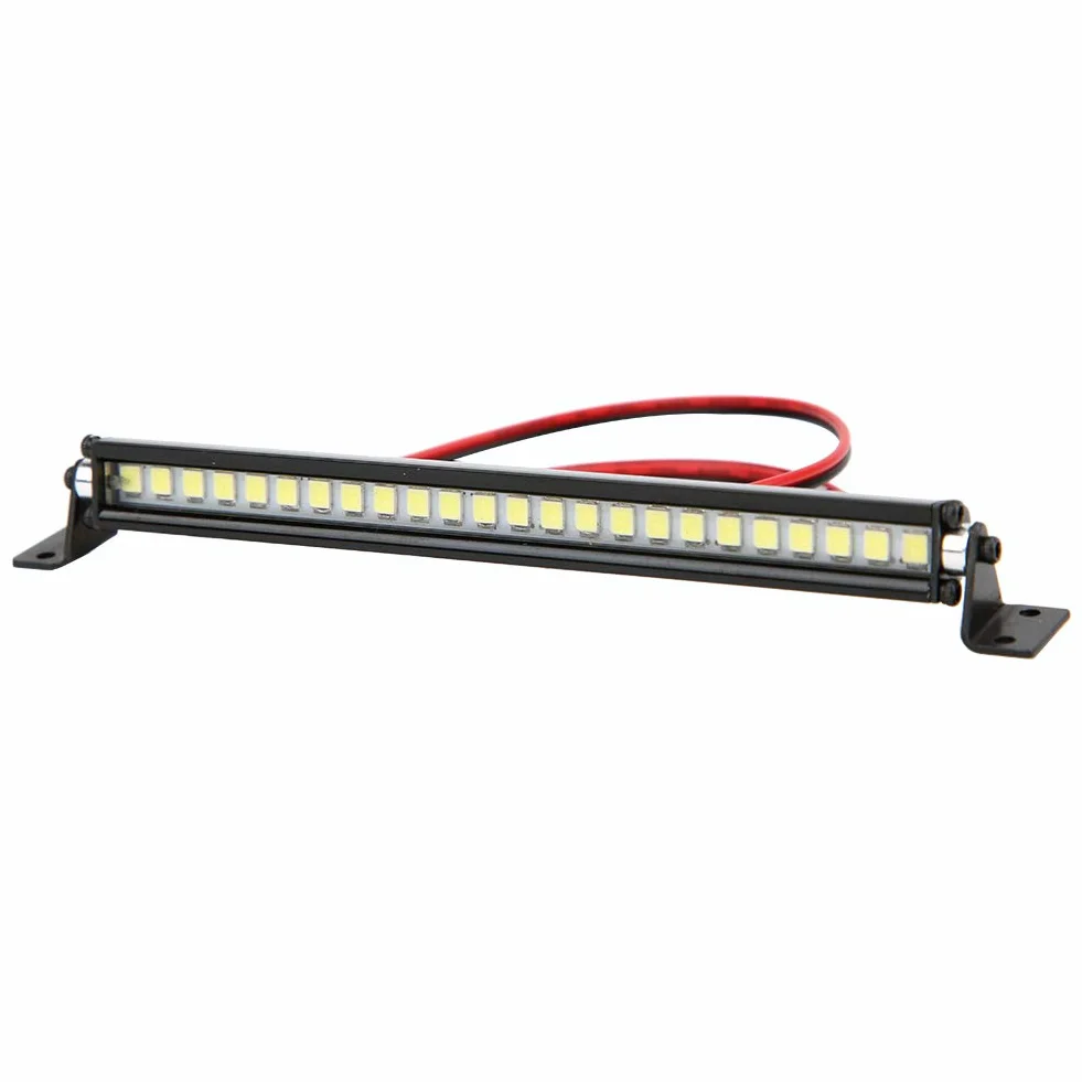 Listwa świetlna Rc Rc światła Samochodowe Metal + Plastik Czarny 24 Oświetlenie Dachowe Led Bar Lampa Dachowa Dekoracja Akcesoria Rc Pasujące do Samochodu Scx10 1 10 4Wd