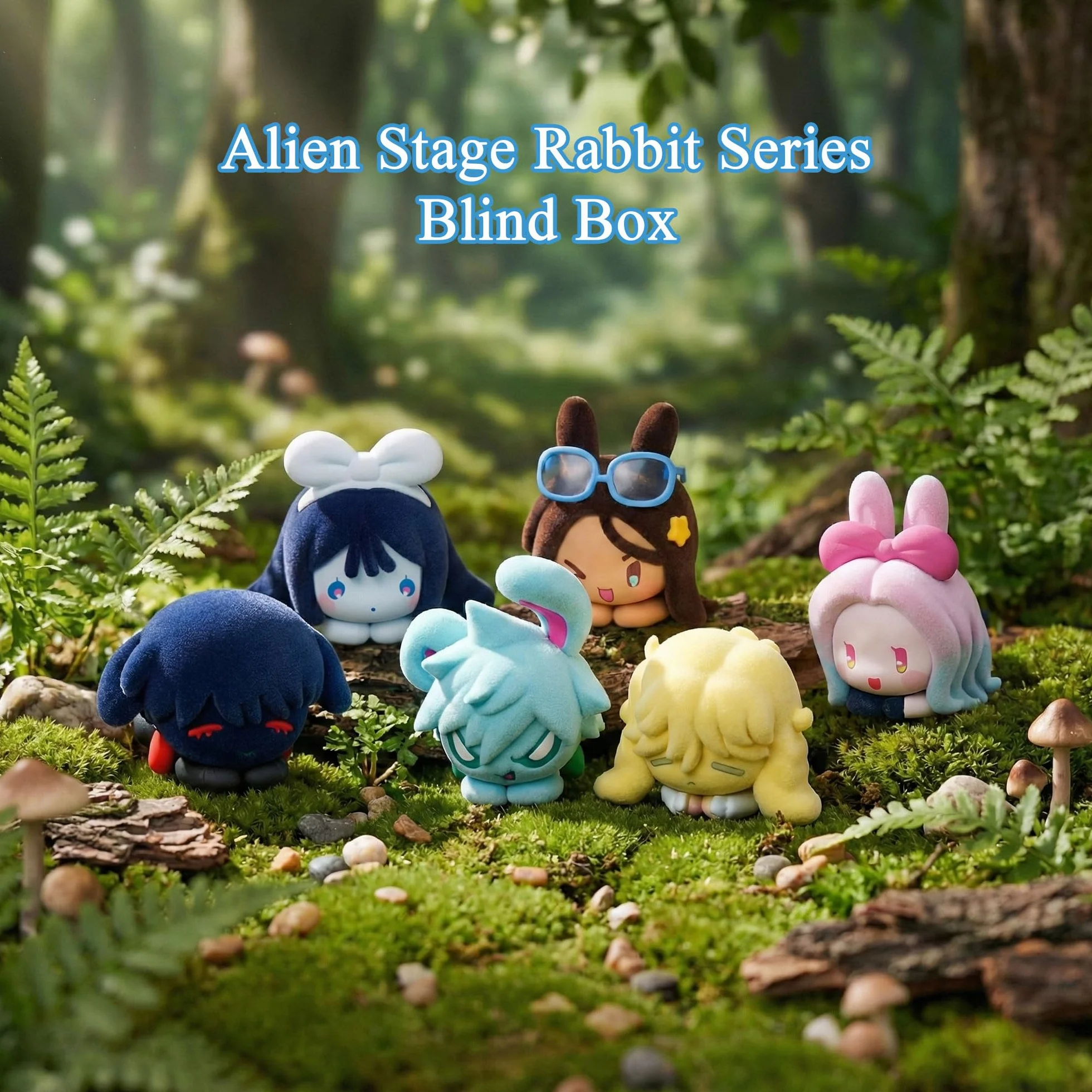 Alien Stage Rabbit Series Blind Box Figurki, Anime ALNST Oficjalnie licencjonowane figurki tajemnicze (pojedyncze pudełko, zawiera jedną losową postać)