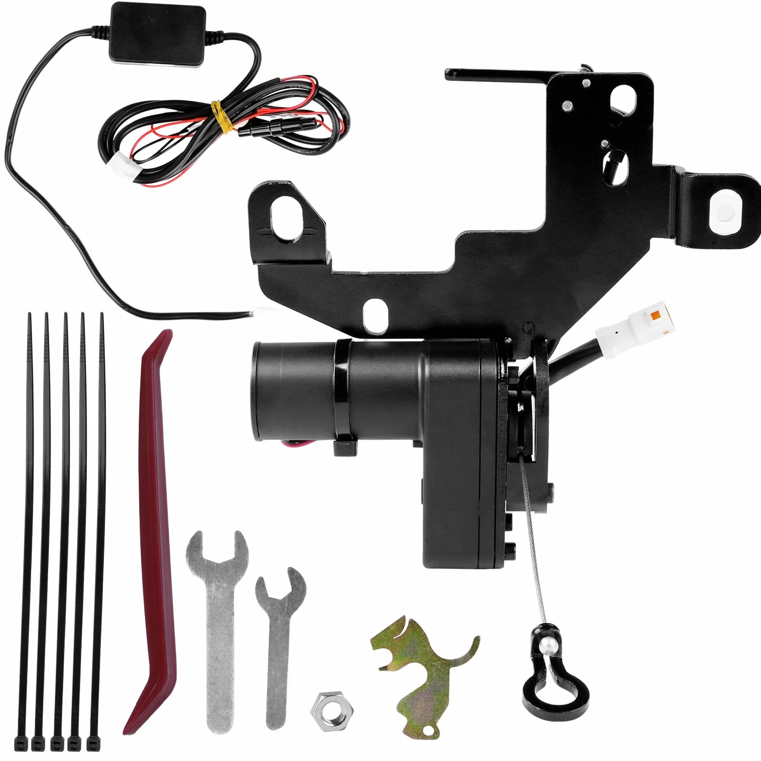 Front Power Frunk Soft Closing, Power Frunk Soft Closing do TSL Model Y 2021-2024 Trunk Auto Close, elektryczna osłona ssania automatycznego zamykania zamka (model Y 2021-2024)