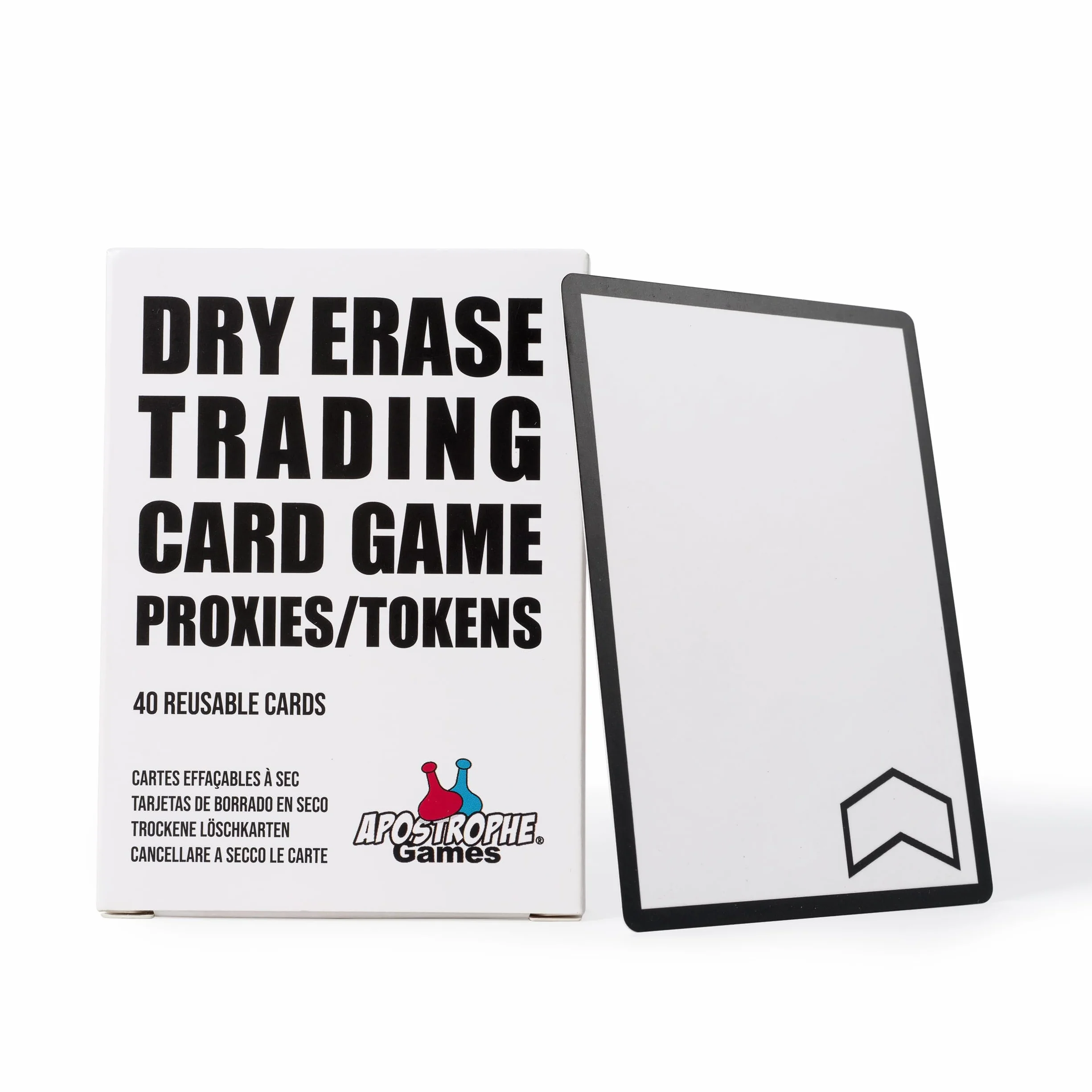 Apostrophe Games Dry Erase MTG Tokens Zestaw 40 kart-wielokrotnego użytku Proxy/tokeny do handlowych gier karcianych,