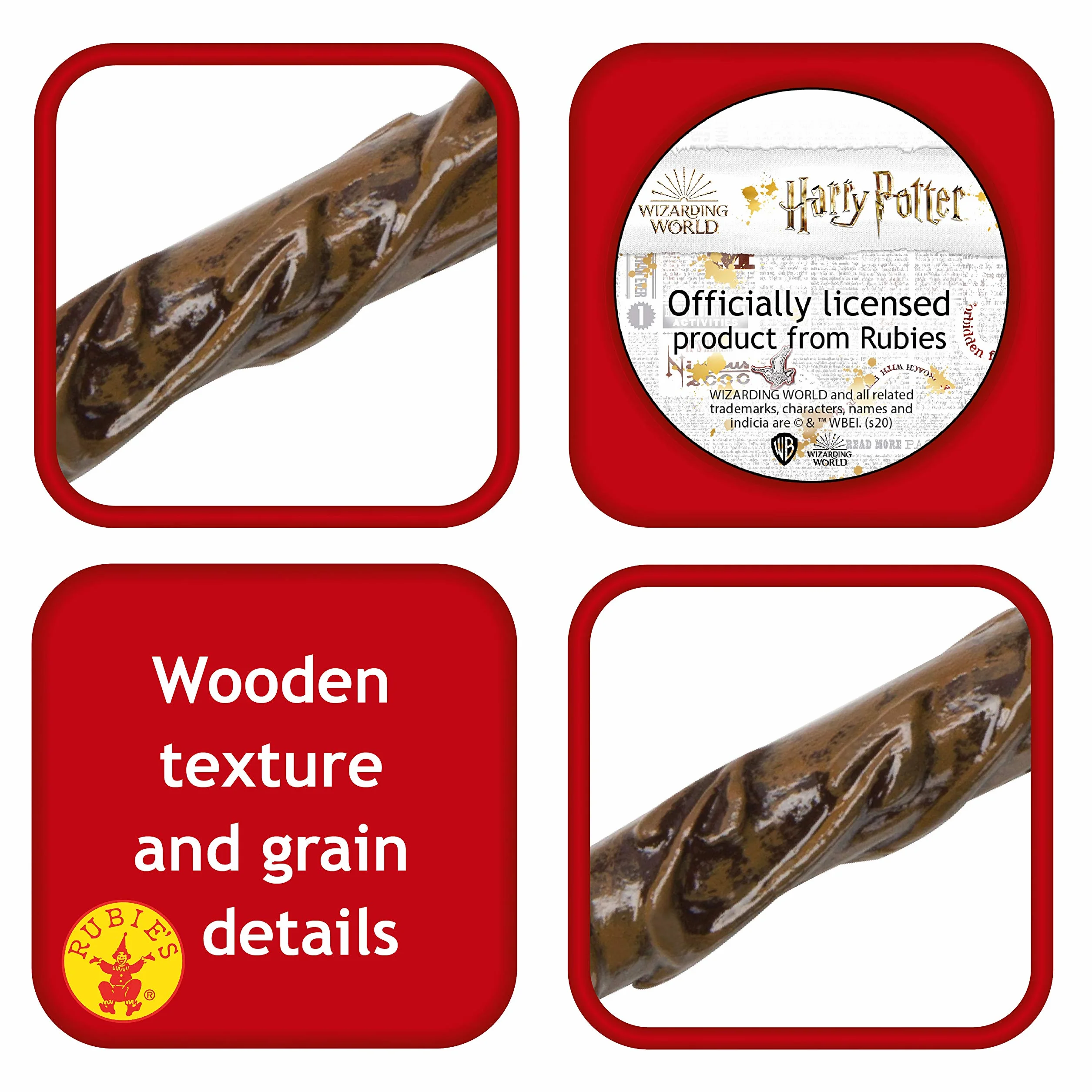Rubies Oficjalna różdżka Harry Potter Hermiona Deluxe, kostium czarodzieja na Halloween