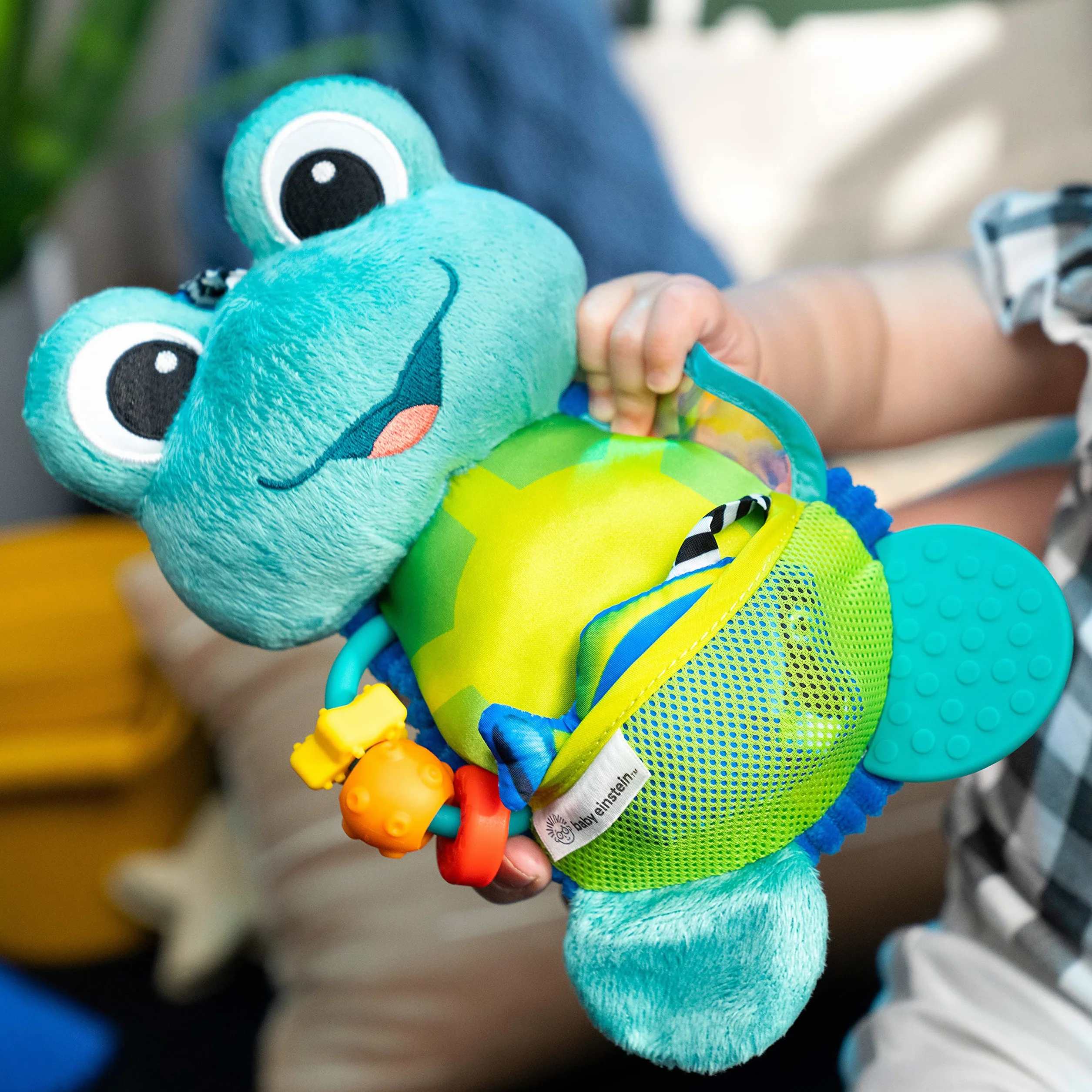 Baby Einstein, Ocean Explorers, Neptune's Sensory Sidekick, zabawka aktywnościowa z 7 zabawkami do pobudzania, rozwój motoryki - od urodzenia
