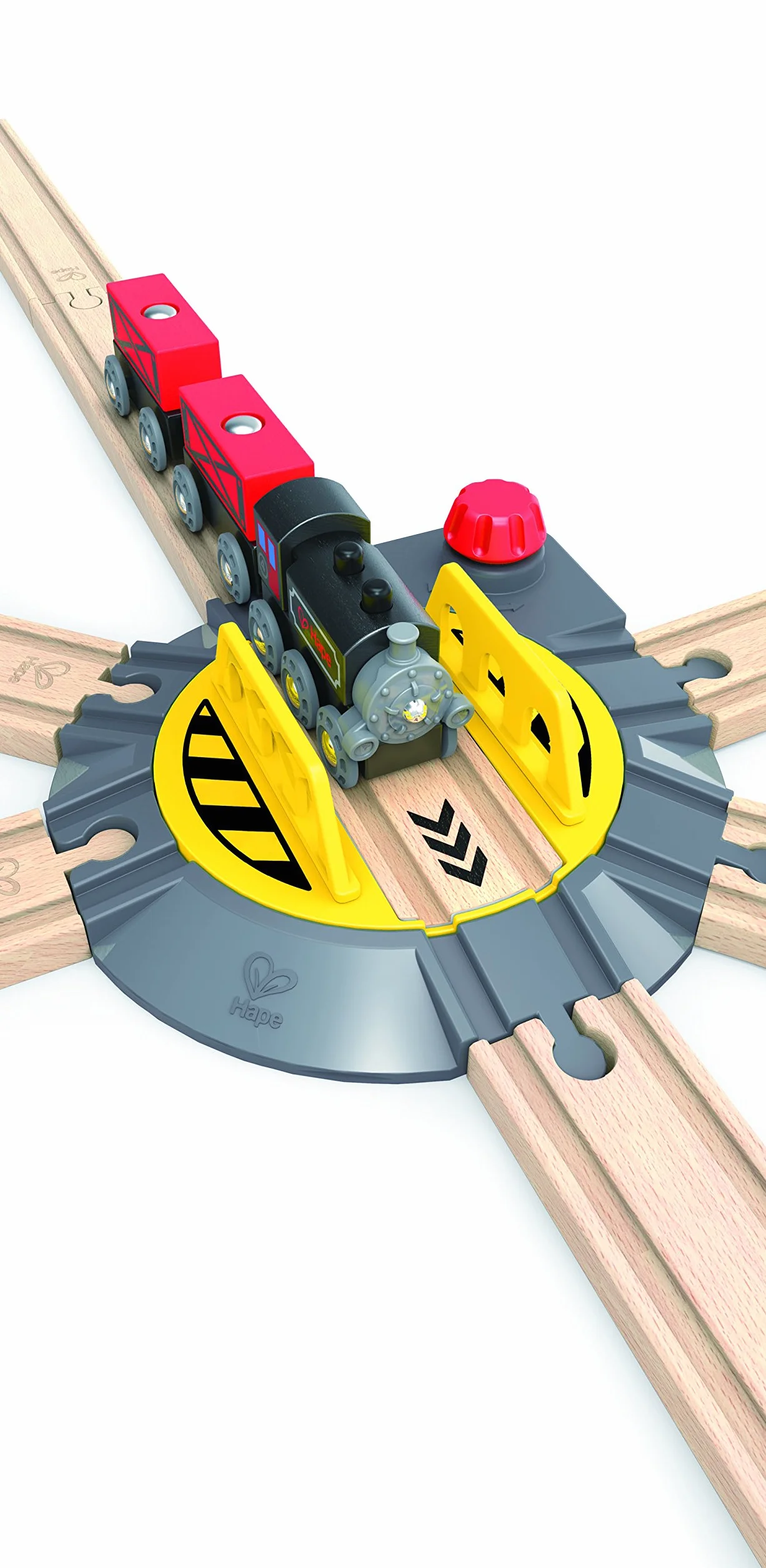 Hape HAP-E3723 Adjustable Rail Turntable, Multi-Colour