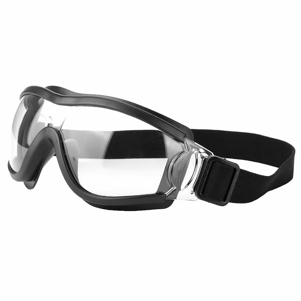 Bnineteenteam Regulowane Gogle Motocyklowe Anty Mgły, Wiatroodporne, Okulary Bezpieczeństwa z ochroną Oczu, Przezroczyste Soczewki do Jazdy na Nartach, Jazda na Rowerze