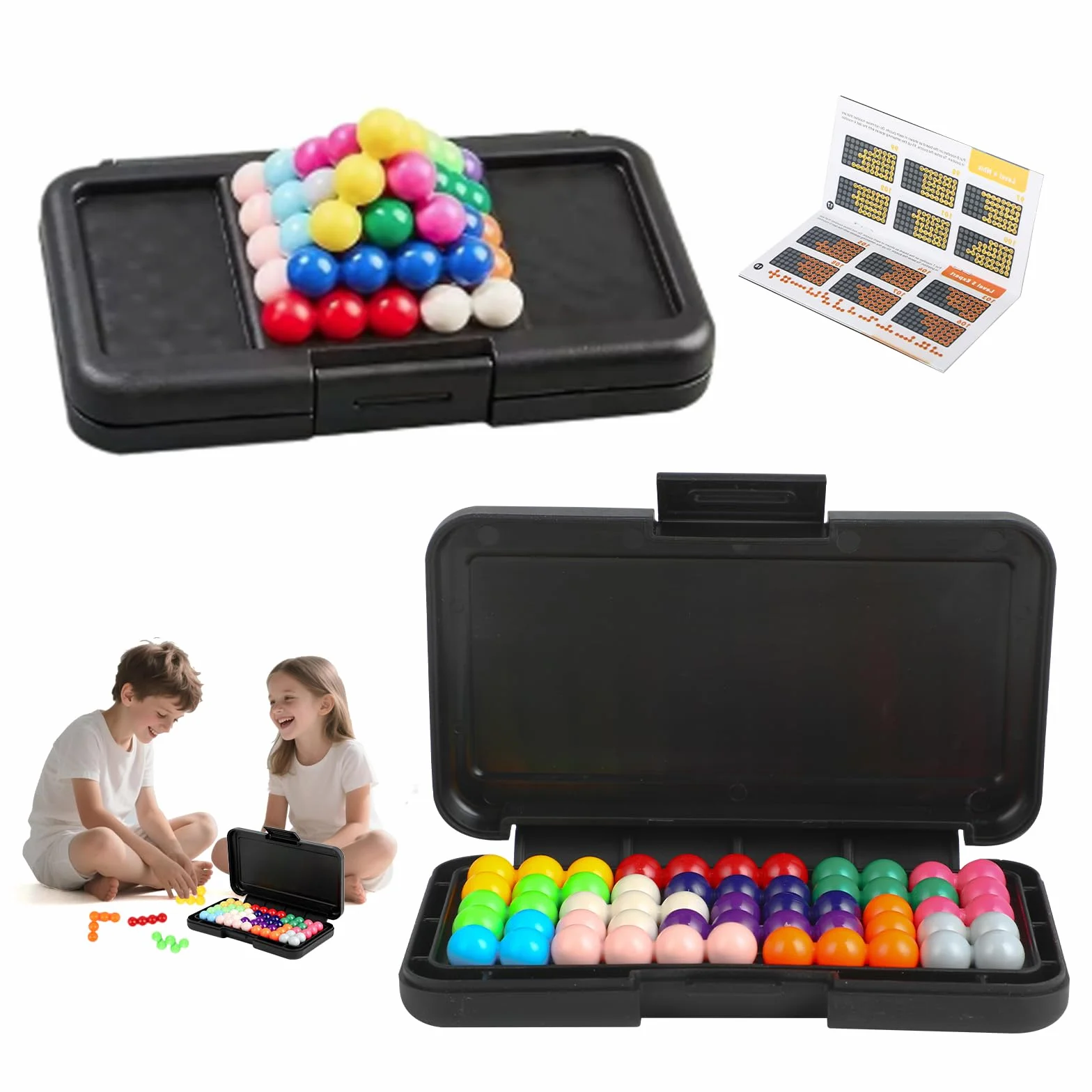Puzzle IQ 3D – Gry logiczne z 200 wyzwaniami dla dzieci i doroslych, lamiglowki rozwijajace myslenie i kreatywnosc, idealne do relaksu i treningu umyslu