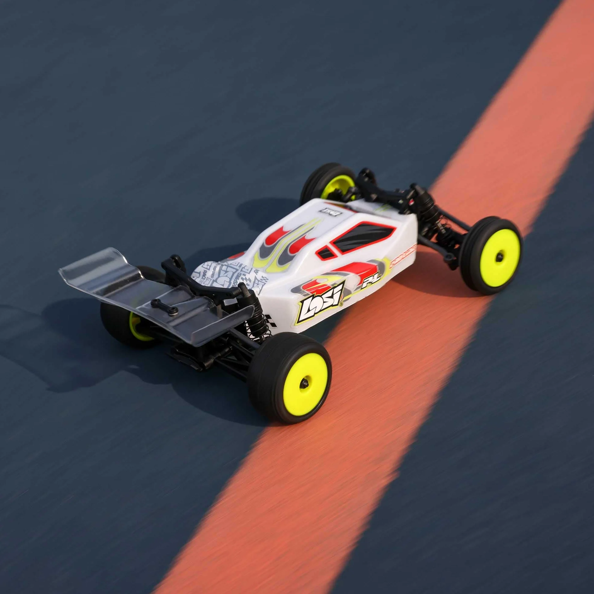Losi Micro-B Buggy z napędem na 2 koła, biały RTR LOS00007T1