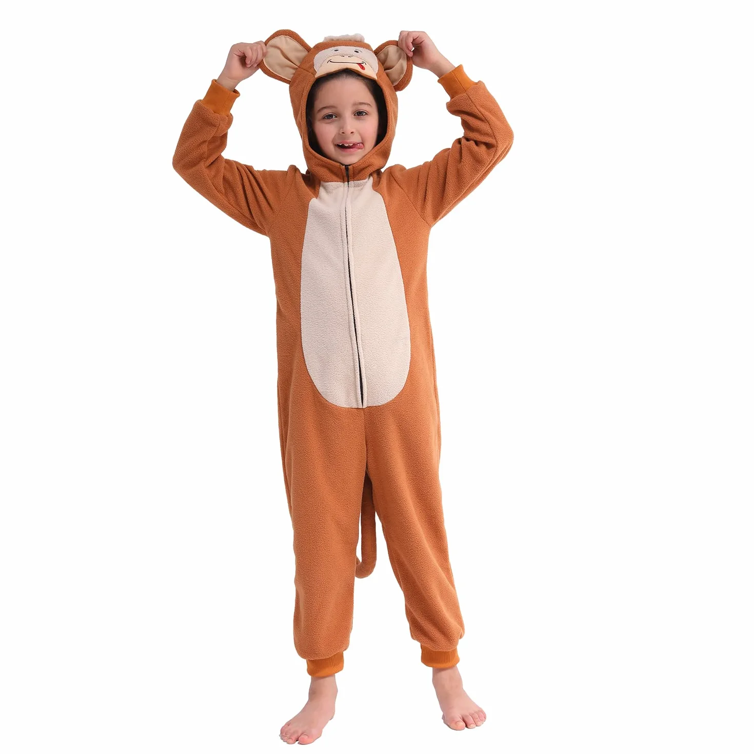 Sincere Party Gepard Onesie, Małpa Onesie, Krowa Onesie Fleece Kostiumy Zwierzęce Onesie i Pająk Oneise Kostium dla Unisex Dzieci
