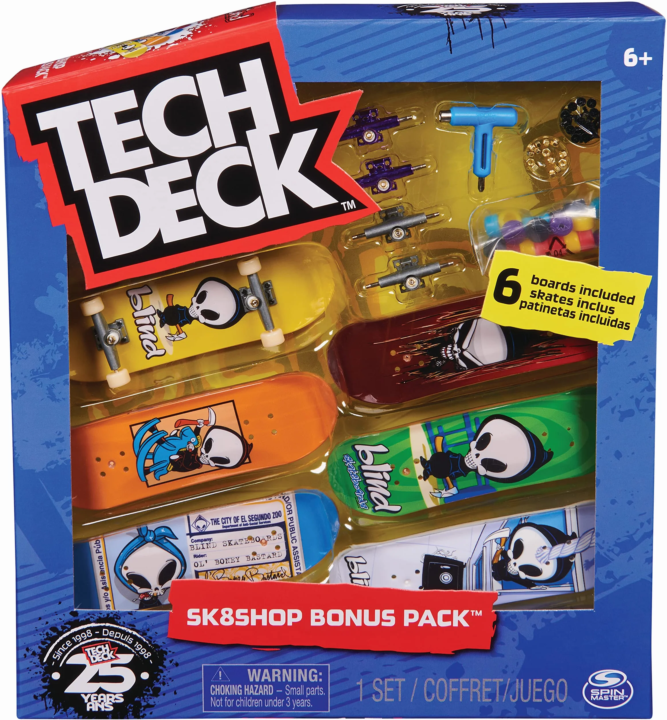 Tech Deck - Sk8shop Bonus Pack (styles vary), Sk8shop Fingerboard Bonus Pack, Collectible and Customizable Mini Skateboards (Styles May Vary)