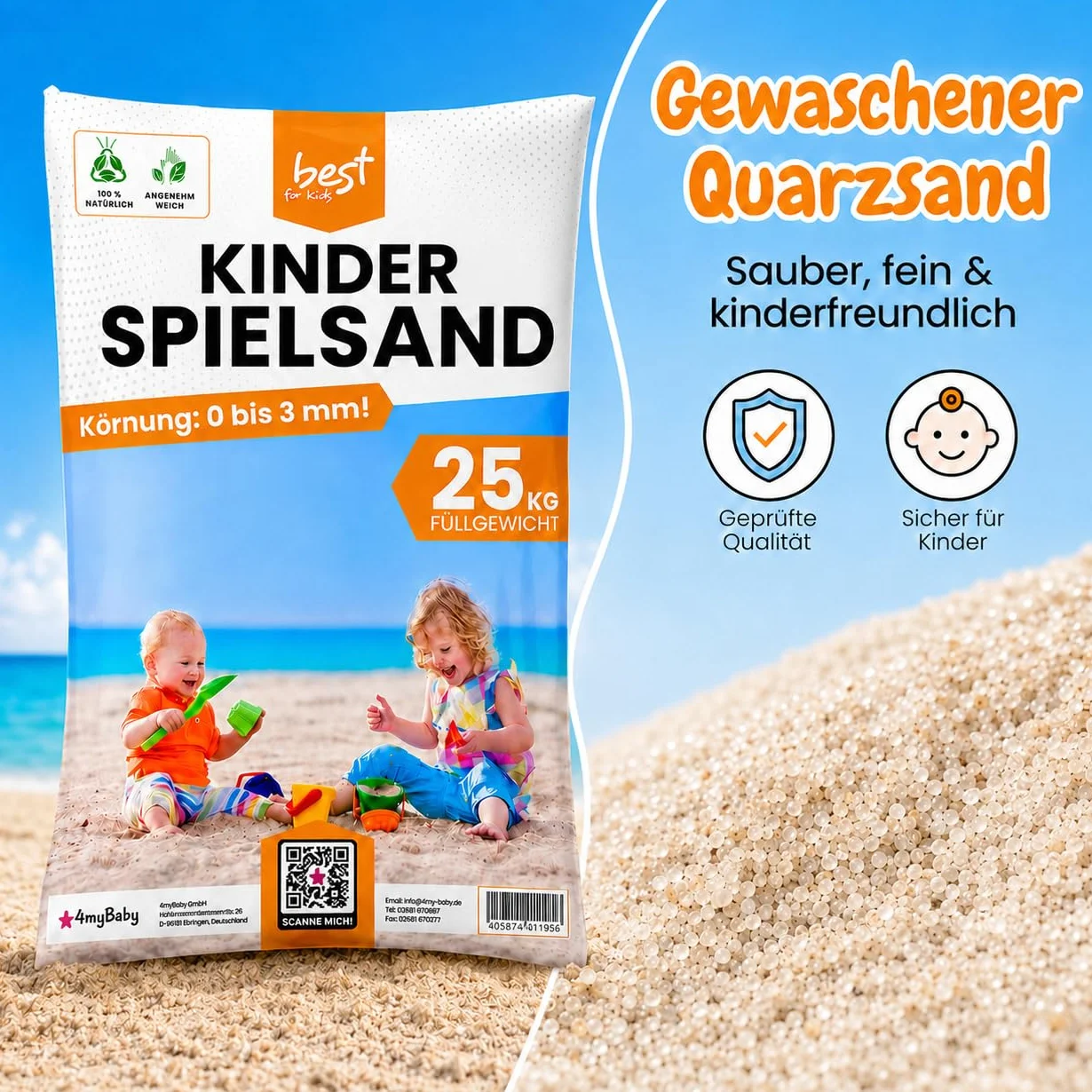 Best for Garden Piasek do zabawy 25 kg