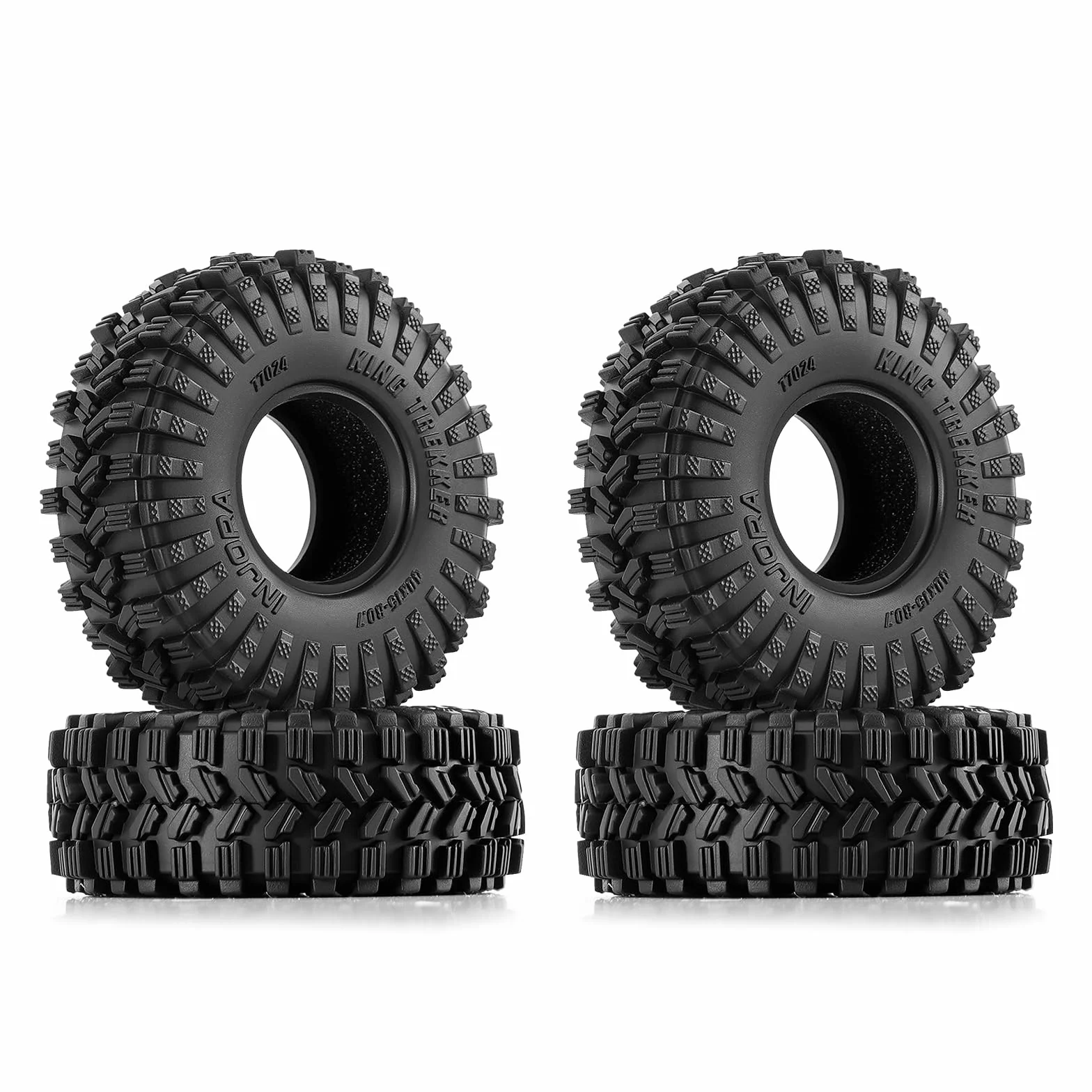 INJORA 40 x 15 mm 0,7" King Trekker opony do 1:30 Axial SCX30 (T7024)