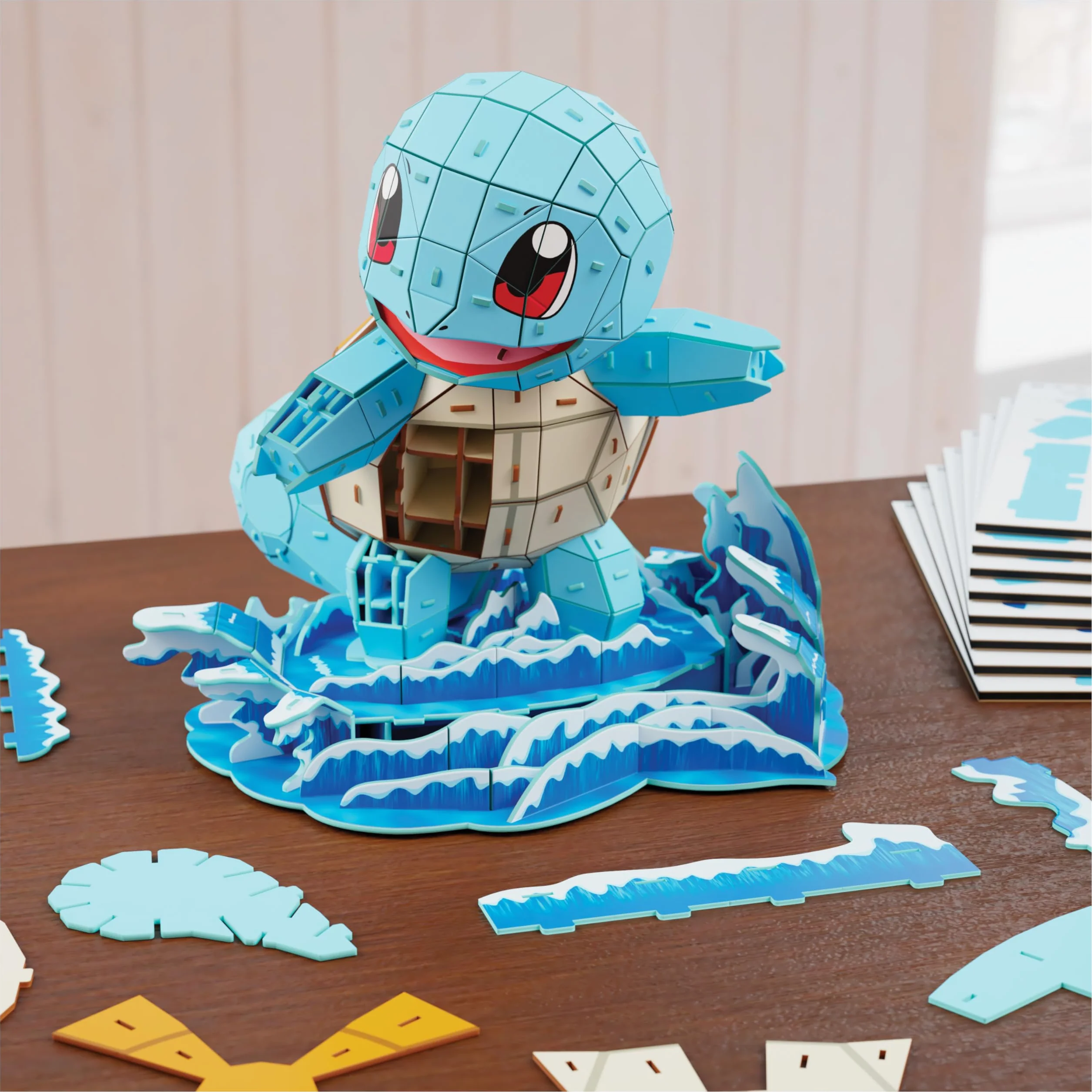 4D Build, Pokémon Squirtle 3D Zestaw do składania, Pokémony do kolekcjonowania, Puzzle 3D dla dorosłych i nastolatków, 180 elementów, dla osób w wieku od 12 lat