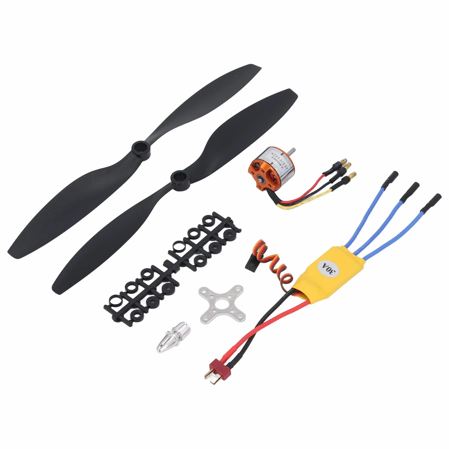 Ausla Bezszczotkowy Silnik RC 1000KV z 30A ESC, A2212 13T, Zestaw do Samolotu 550 RC