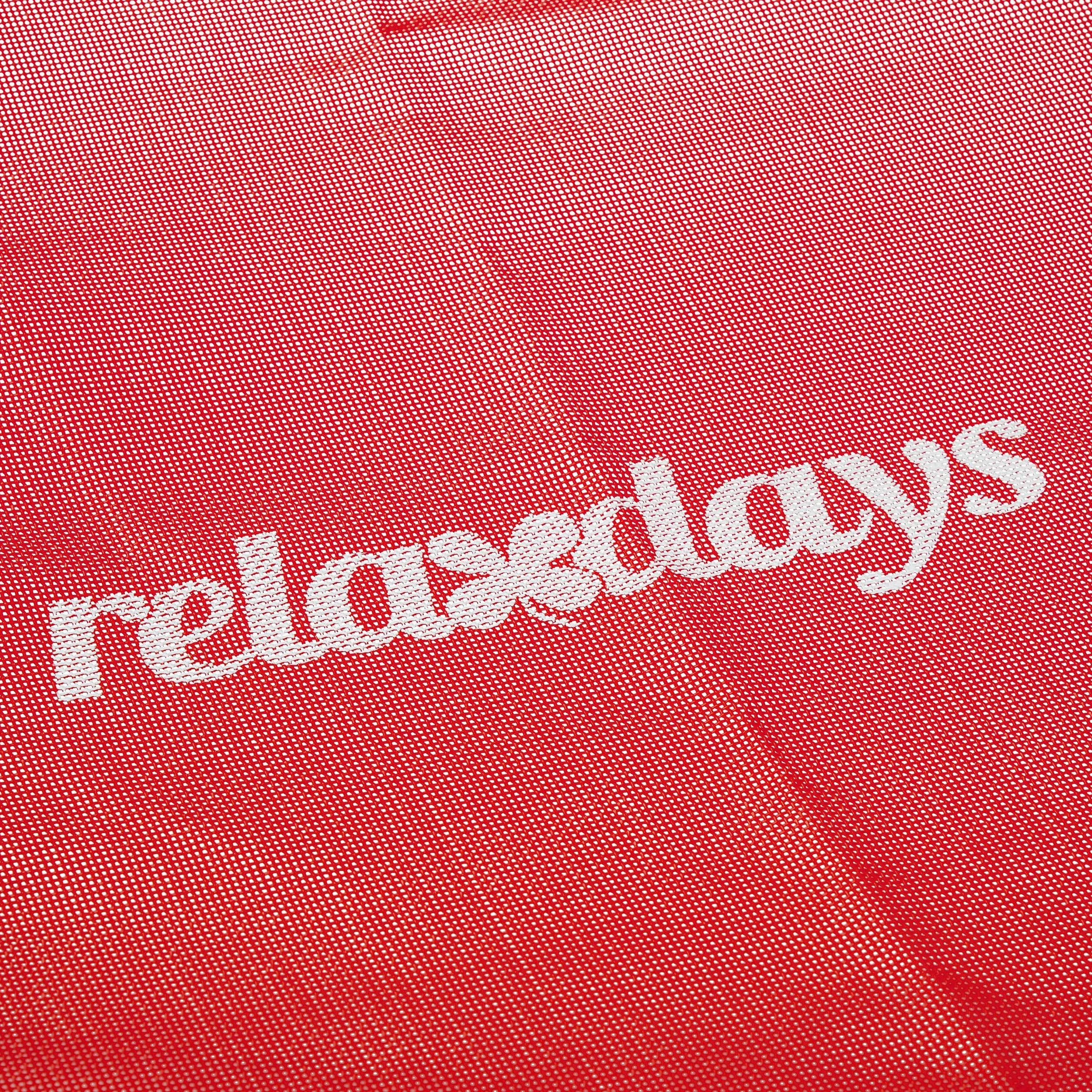 Relaxdays Huśtawka gniazdowa, dla dzieci i dorosłych, obciążenie do 100 kg, z regulacją wysokości, szer. x gł. 76 x 103 cm, huśtawka ogrodowa, czerwona