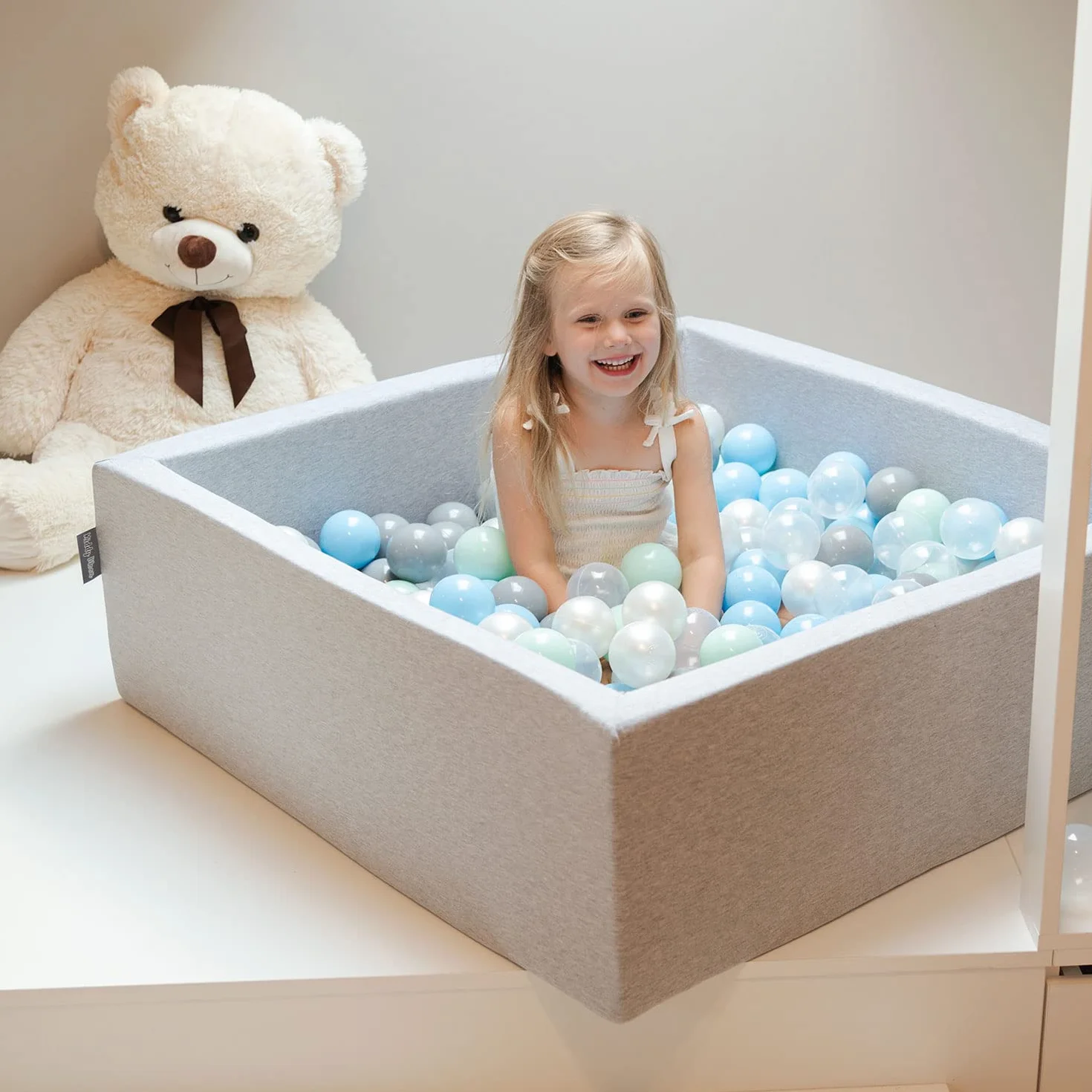 KiddyMoon Plastikowe Piłeczki ∅ 7cm dla Dzieci, Wielokolorowe Zestawy Kulek do Zabawy