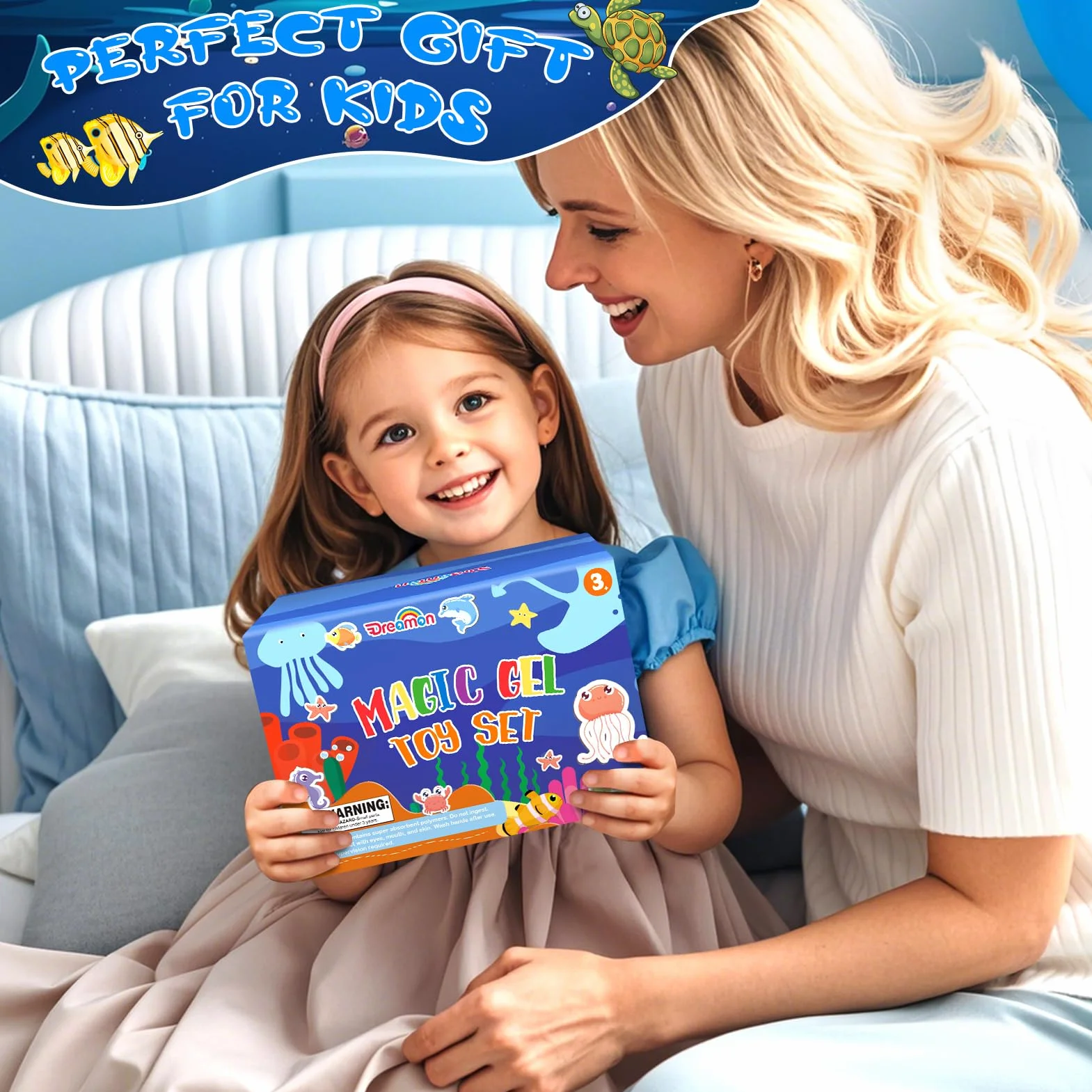 Dreamon Magiczny zestaw zabawek wodnych Elf do samodzielnego wykonania, magiczny żel wodny 3D, zestaw Aqua Gelz z 22 kolorami i 16 kształtami, kreatywna zabawka i prezent dla dzieci od 3 lat, chłopców