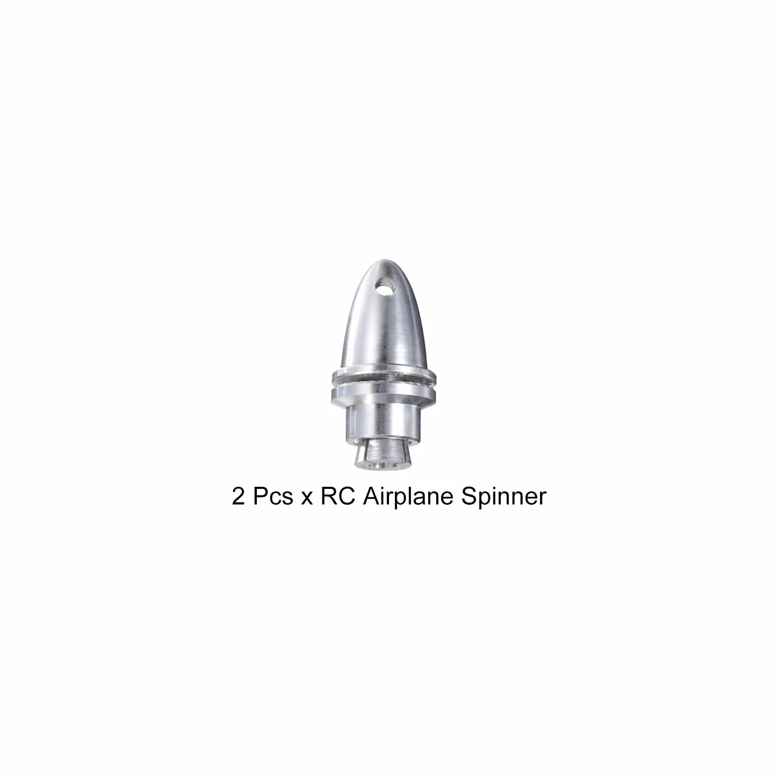QUARKZMAN Spinner do samolotów RC, 2,3 mm oszczędzający adapter śmigła do bezszczotkowych silników i regulatorów prędkości, 2 szt