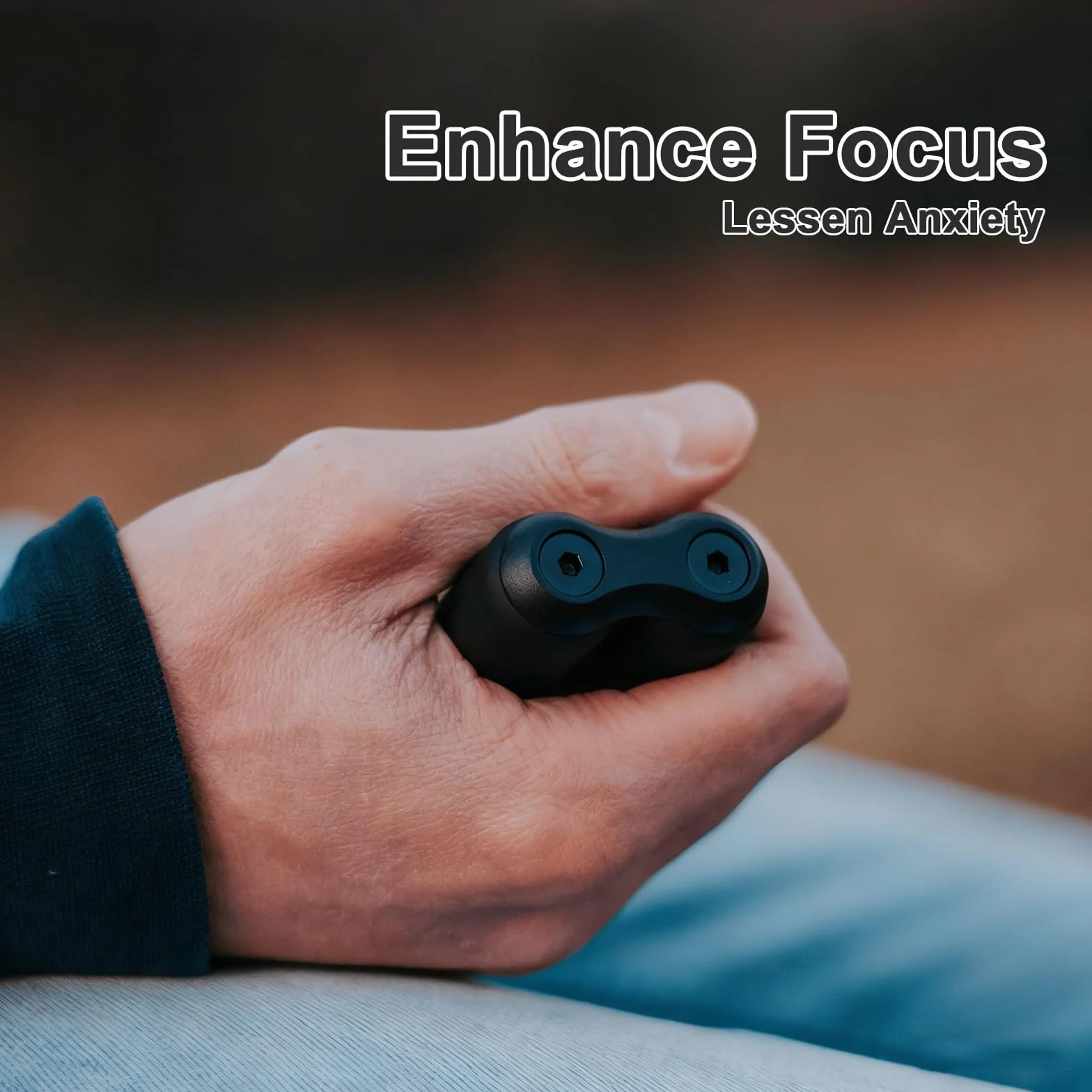 Fidget zabawki antystresowe ONO Rolka Oryginalna, kompaktowa przenośna, tworzywo ABS, ciężka, miękka dotykowa matowa powierzchnia, dla dorosłych biura/wycieczki/dom