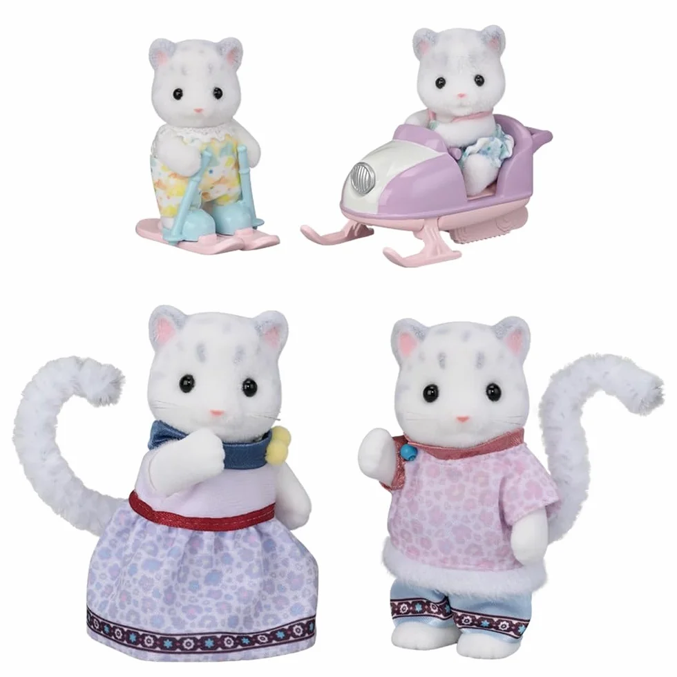 Sylvanian Families - 5814 Snow Leopard Family - Dollhouse Playsets