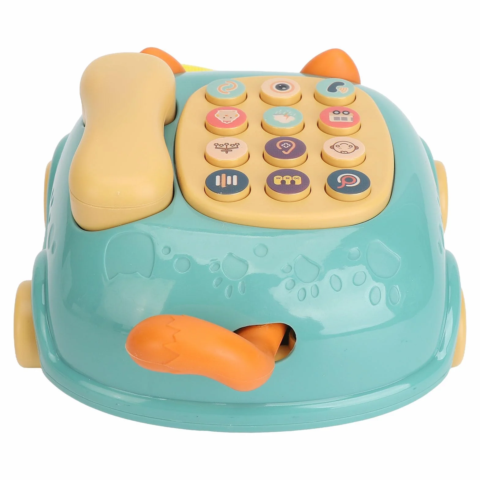 Sorandy Zabawka Telefoniczna dla Niemowląt, 12 Klawiszy Baby Piano Music Light Toy, Symulowana Muzyka Edukacyjna Wczesna Nauka dla Chłopców i Dziewcząt Early Education (18 m+)