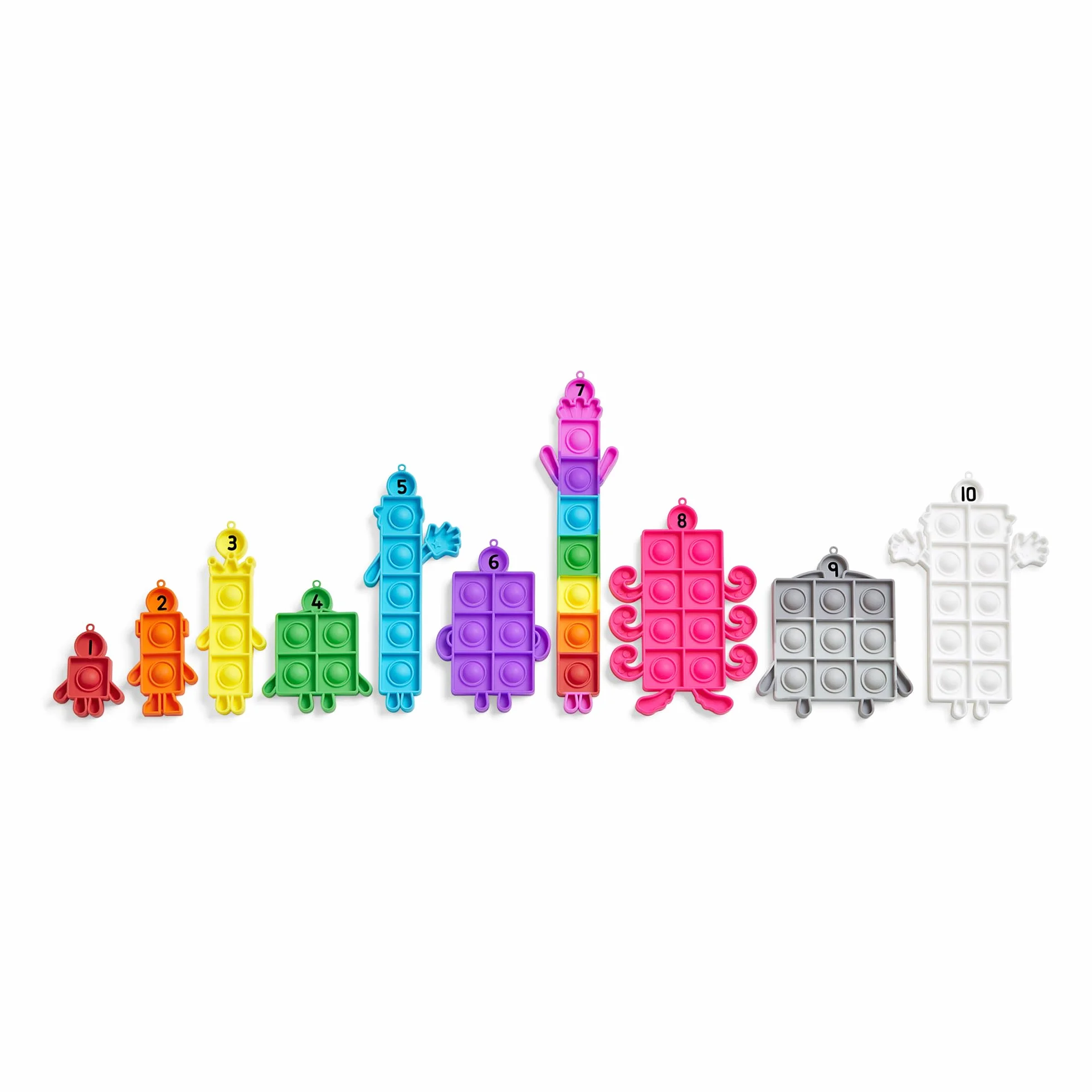 Learning Resources Numberblocks Bubble Poppers – Fidget i Nauka Liczb, Zabawka Podróżna 3-6 Lat