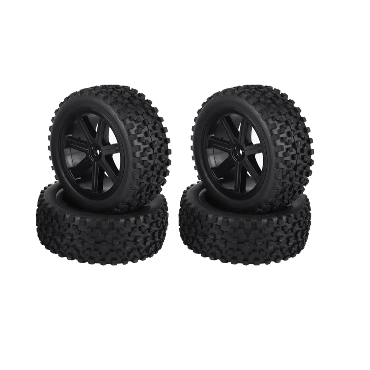 VGEBY1 4szt. gumowe opony, opony do kół 1/10 RC Racing Crawler Car na oponach do samochodów wyścigowych (czarne)