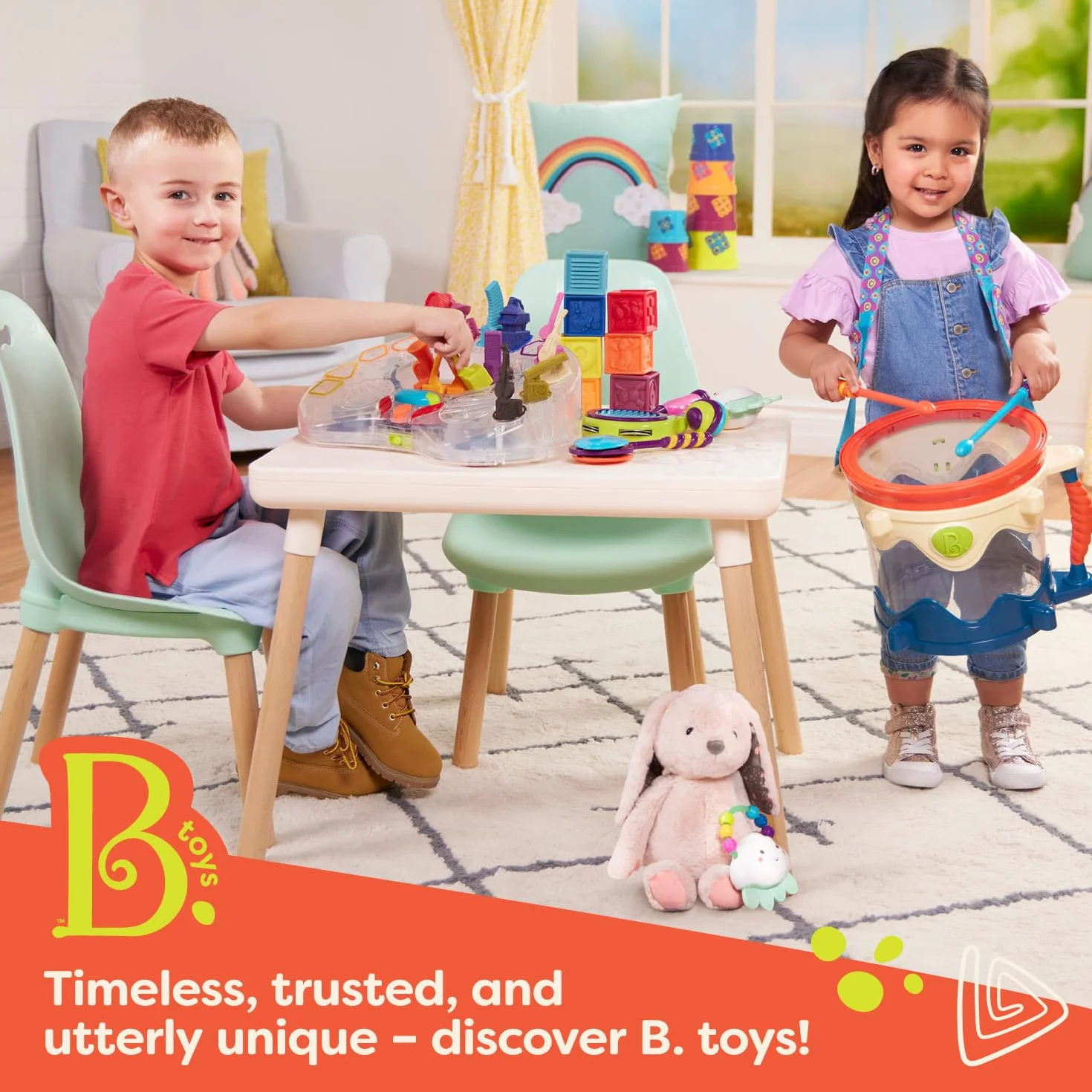 B. toys by Battat 44629 (Sea) Light-Up Hopping Ball
