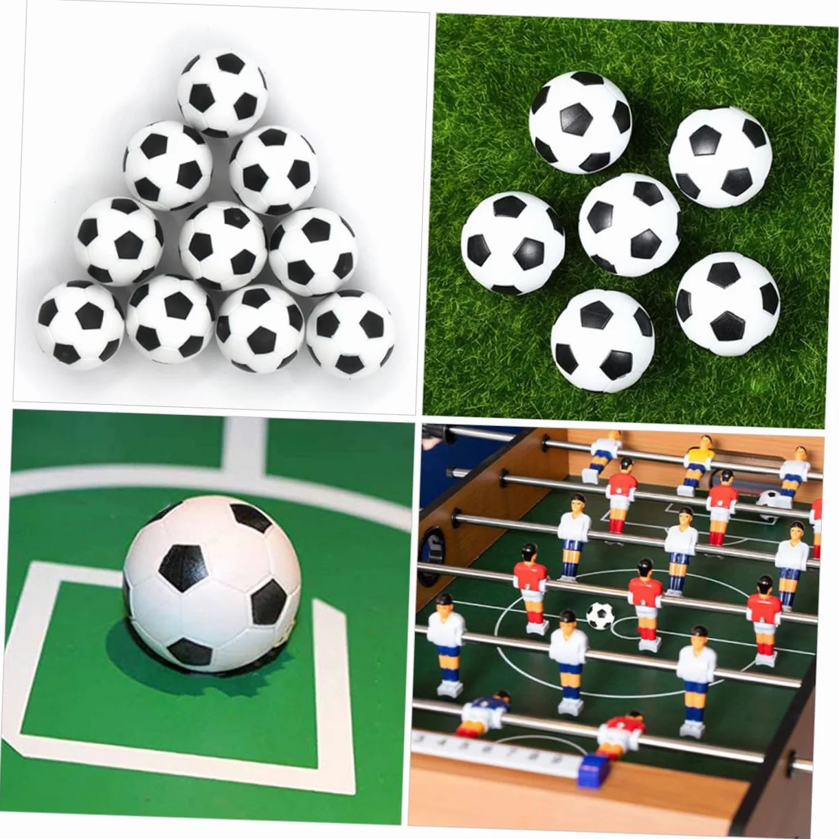 Vaguelly 24kawałki Piłek Do Gry Foosball Akcesoria Do Stołu z Trwałym Wykonaniem