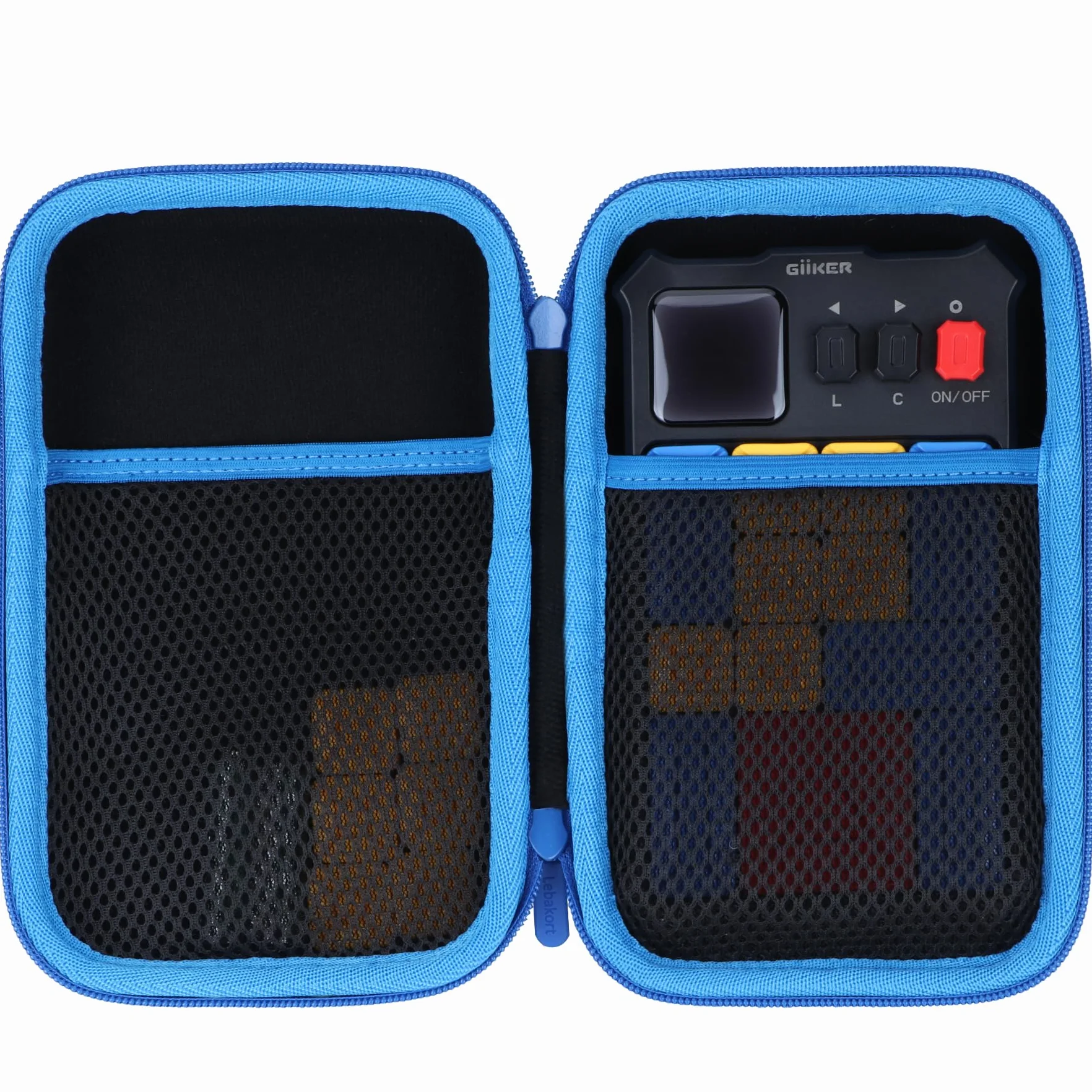 Lebakort Twardy futerał podróżny do Giiker Gry Puzzle Super Slide Gry, Czarny + niebieski, Super Slide Puzzle Case, wodoodporny