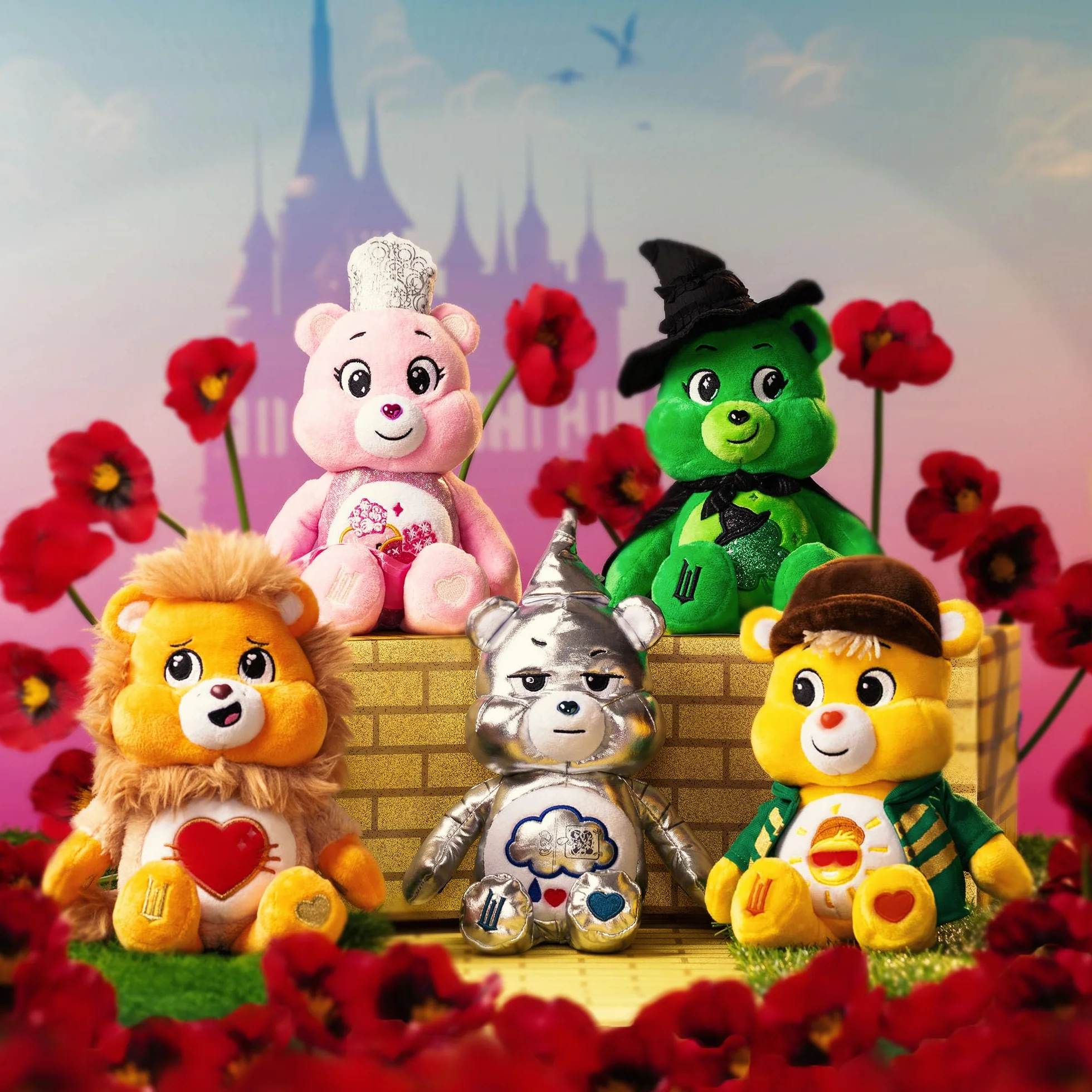 Basic Fun Care Bears Wicked Maskotka Pluszowa 22 cm – Love-a-lot Bear jako Glinda – Limitowana edycja teatralnego crossovera