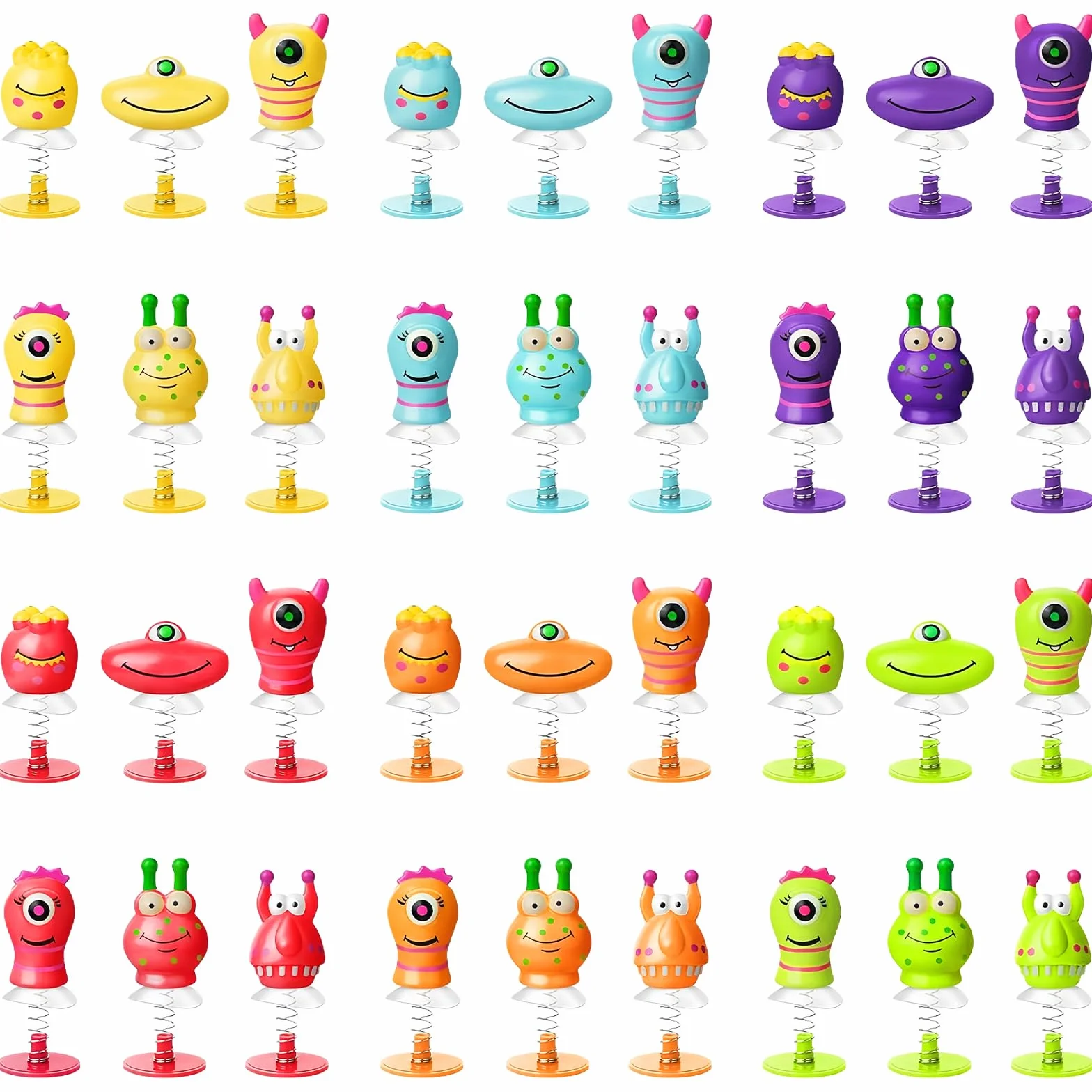 36 sztuk zabawek z potworami, zabawki do skakania dla dzieci, zestaw 6 różnych zabawek Jump Pop Up Monster Toys, zabawki, psotniaki potwór