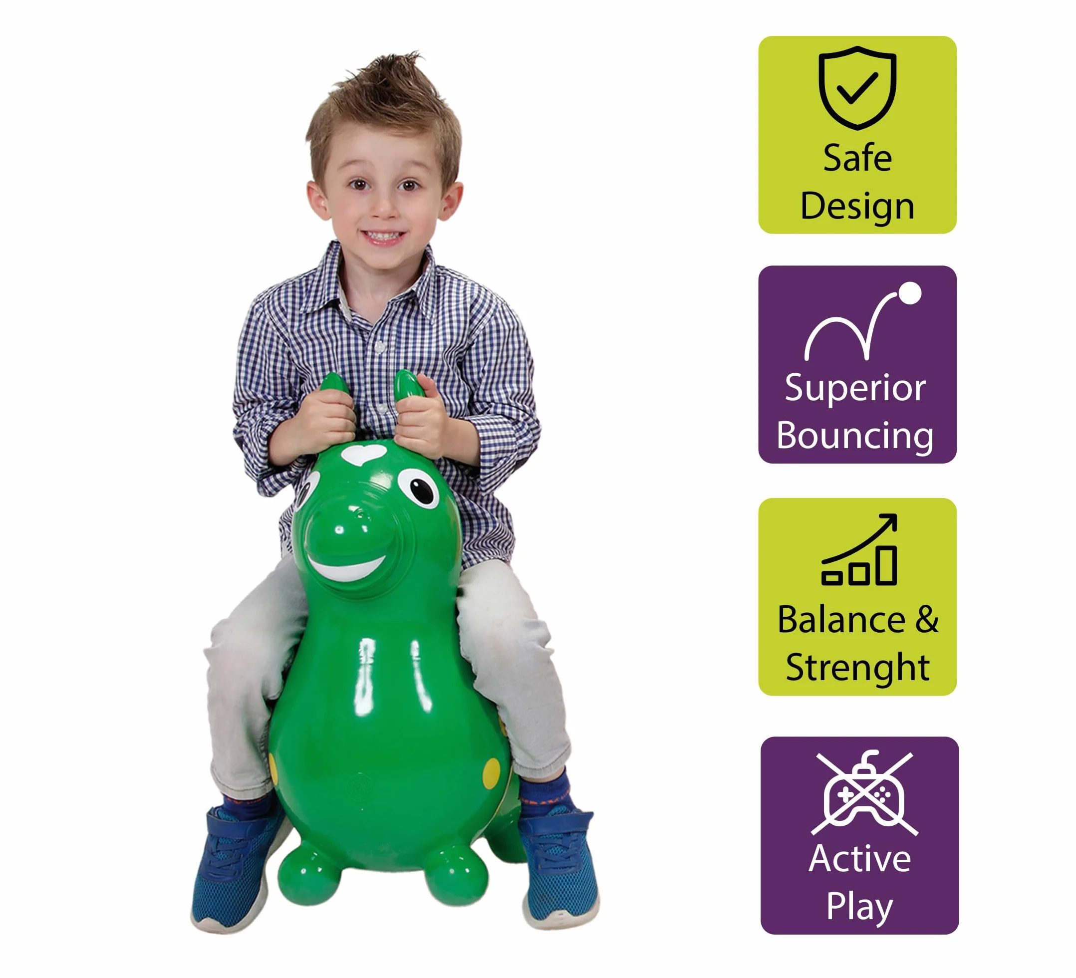 GYMNIC - Rody Jumping Horse Green