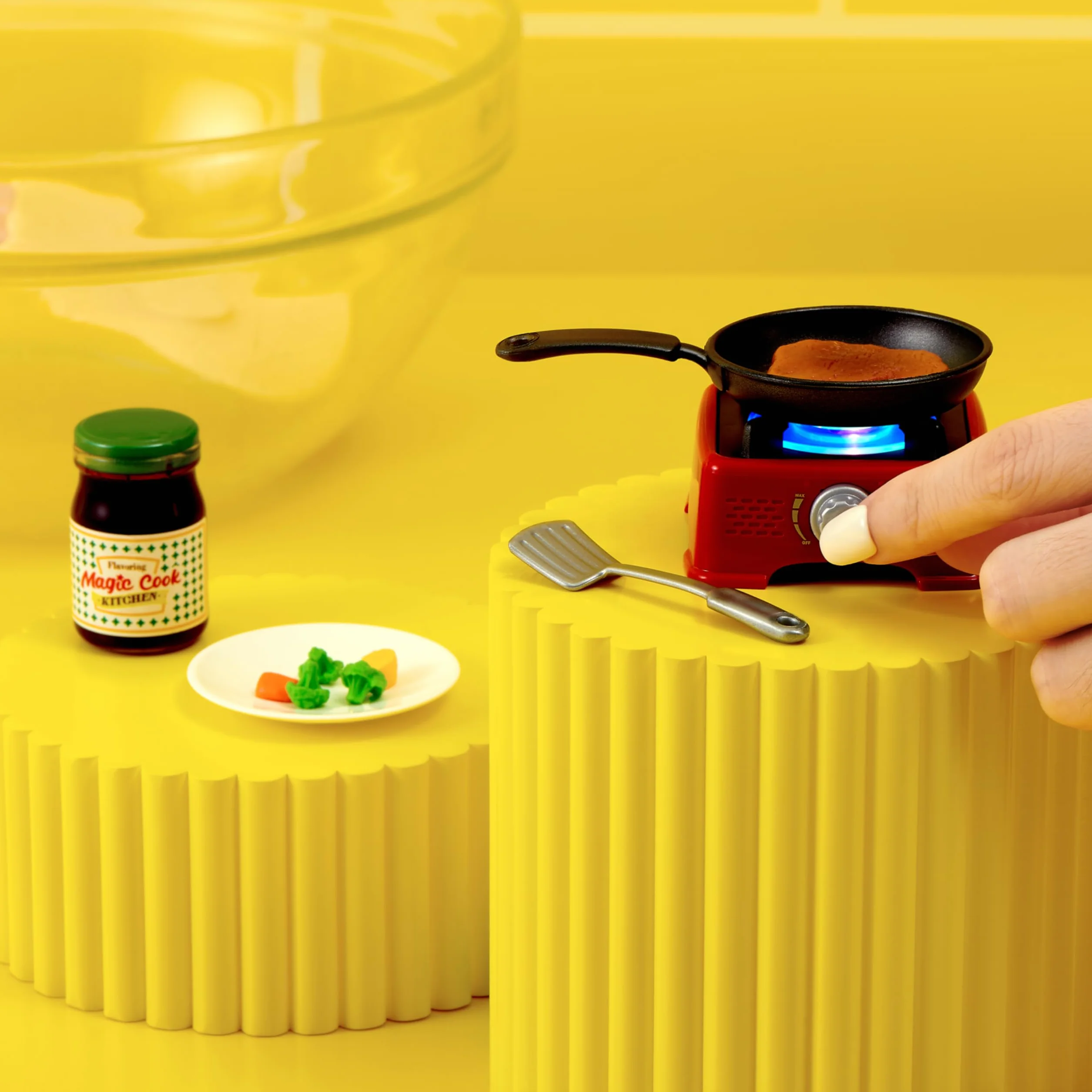 MINI BRANDS MAGICZNA SERIA KUCHENNA Z 1 KUCHNĄ KUCHNĄ KUBEKĄ - KOSTKA