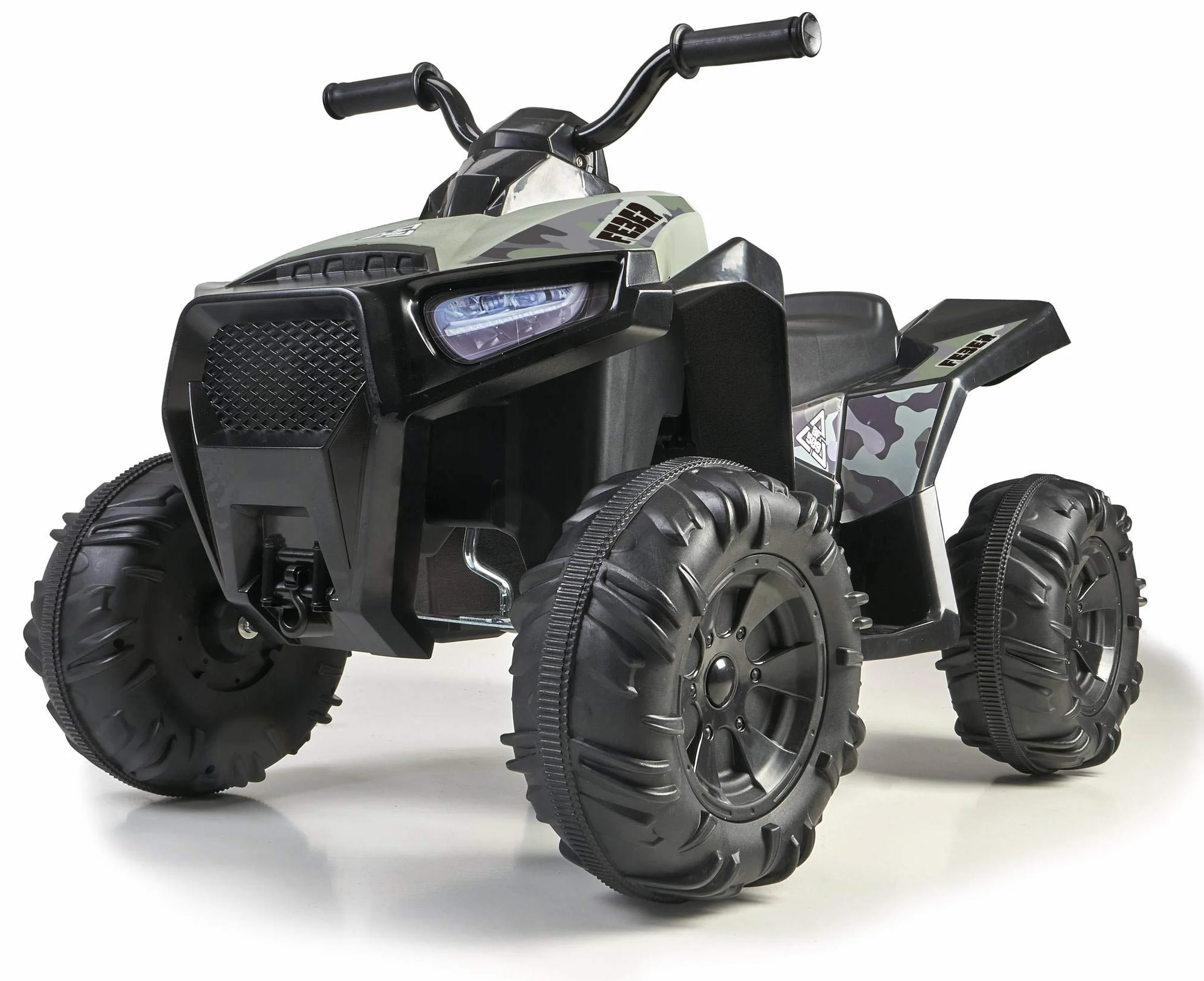 FEBER - Quad Boxer, Elektryczny pojazd zasilany bateryjnie, 12 V, Zielony (Famosa 800012541), Preview