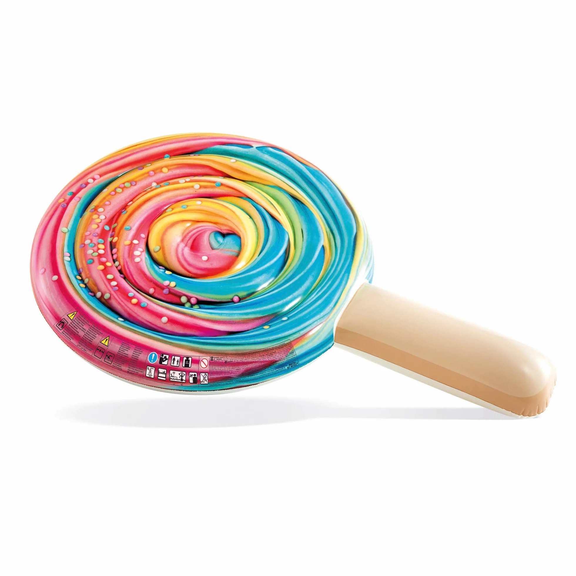 Intex Rainbow Lollipop korpus pływacki, rozmiar po nadmuchaniu: 198 cm x 127 cm x 25 cm (58754EU)