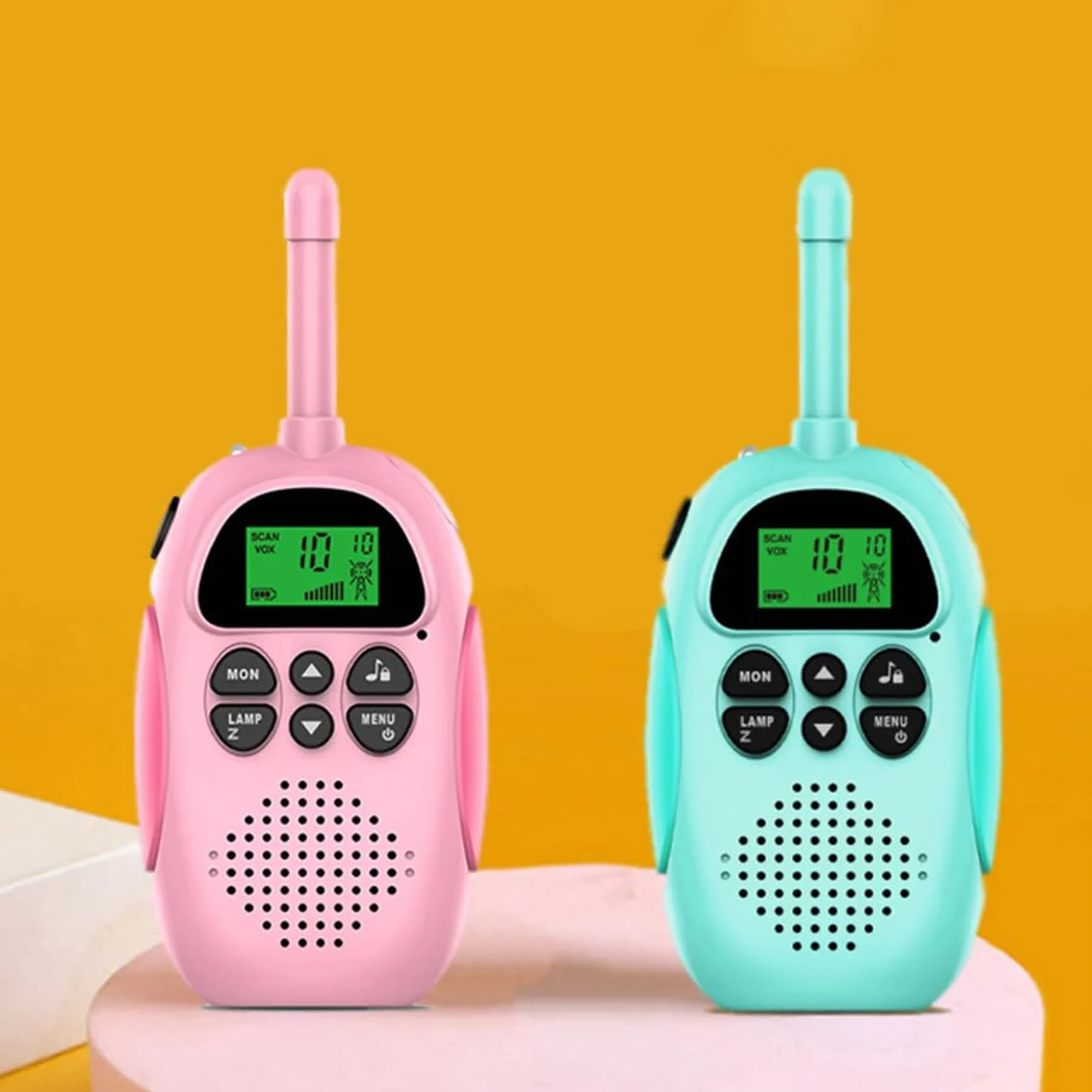Walkie Talkie Dla Dzieci, Walky Talky 3 Mile Na Duże Odległości 2-Drożne Zabawki Radiowe Z Latarką I Pomysłem Na Imprezę