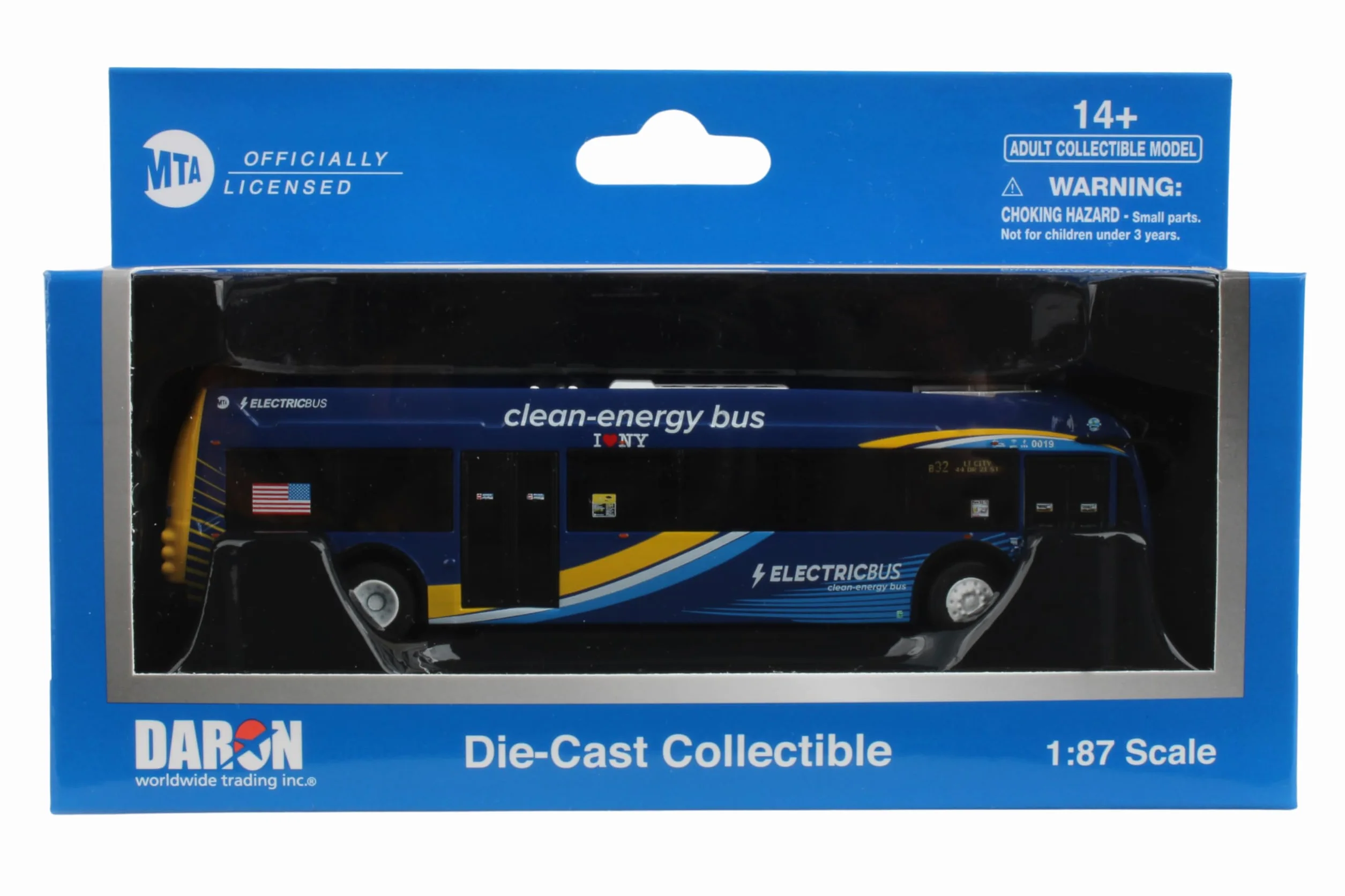 Daron Autobus elektryczny, niebieski