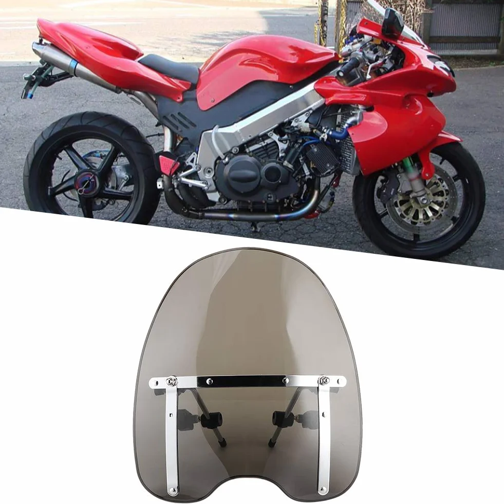 Akcesoria jeździeckie, deflektor motocyklowy przednia szyba motocyklowa uniwersalna przednia szyba motocyklowa do modyfikacji owiewek na części zamienne (wędzone)