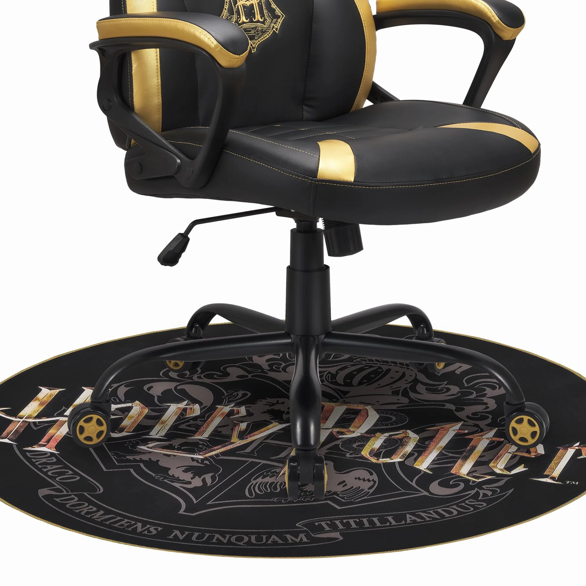 Harry Potter antypoślizgowa mata dla graczy do krzesła do gier Czarny 100 cm x 100 cm
