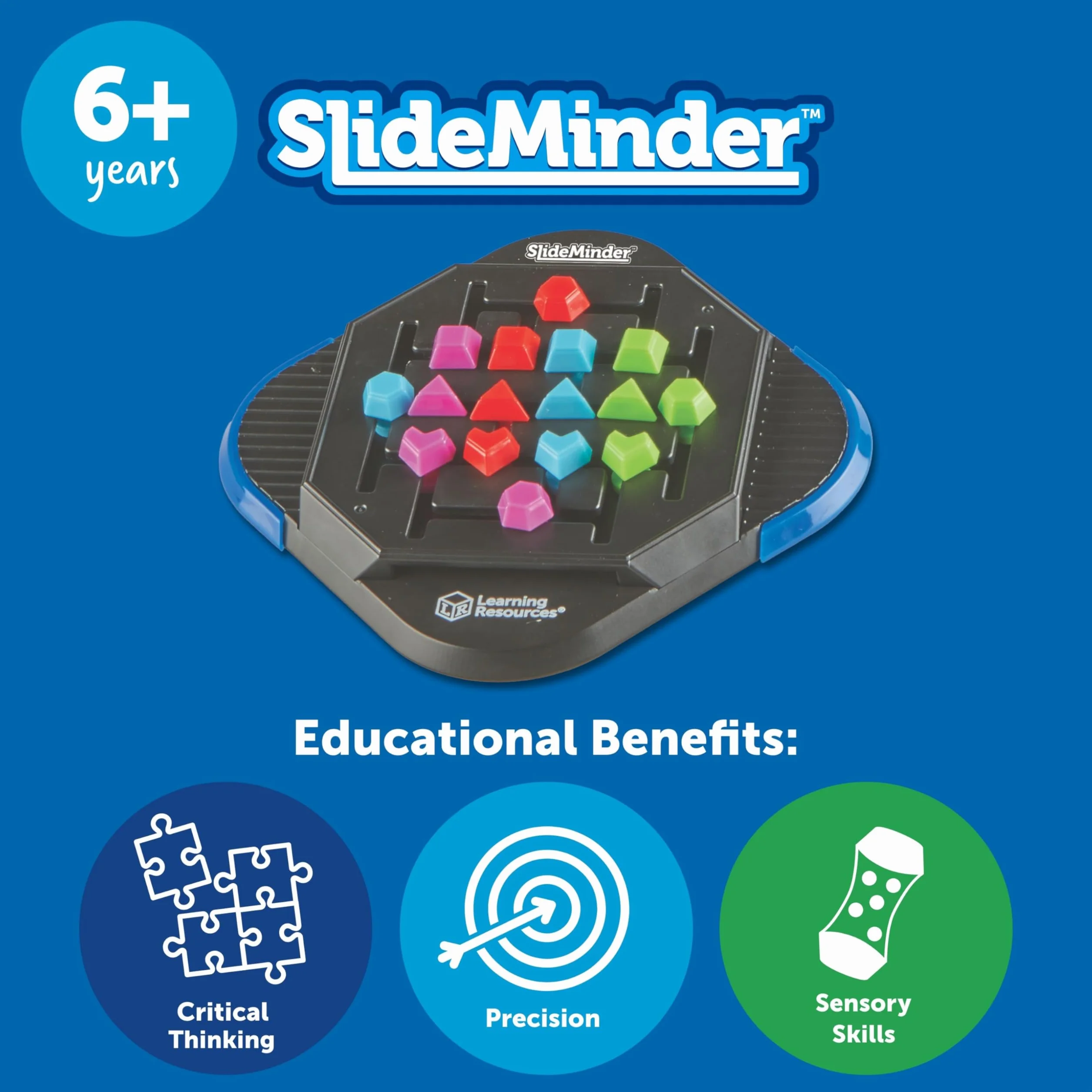 Learning Resources SlideMinder – Podróżna Gra Logiczna, Krytyczne Myślenie 5+ Lat