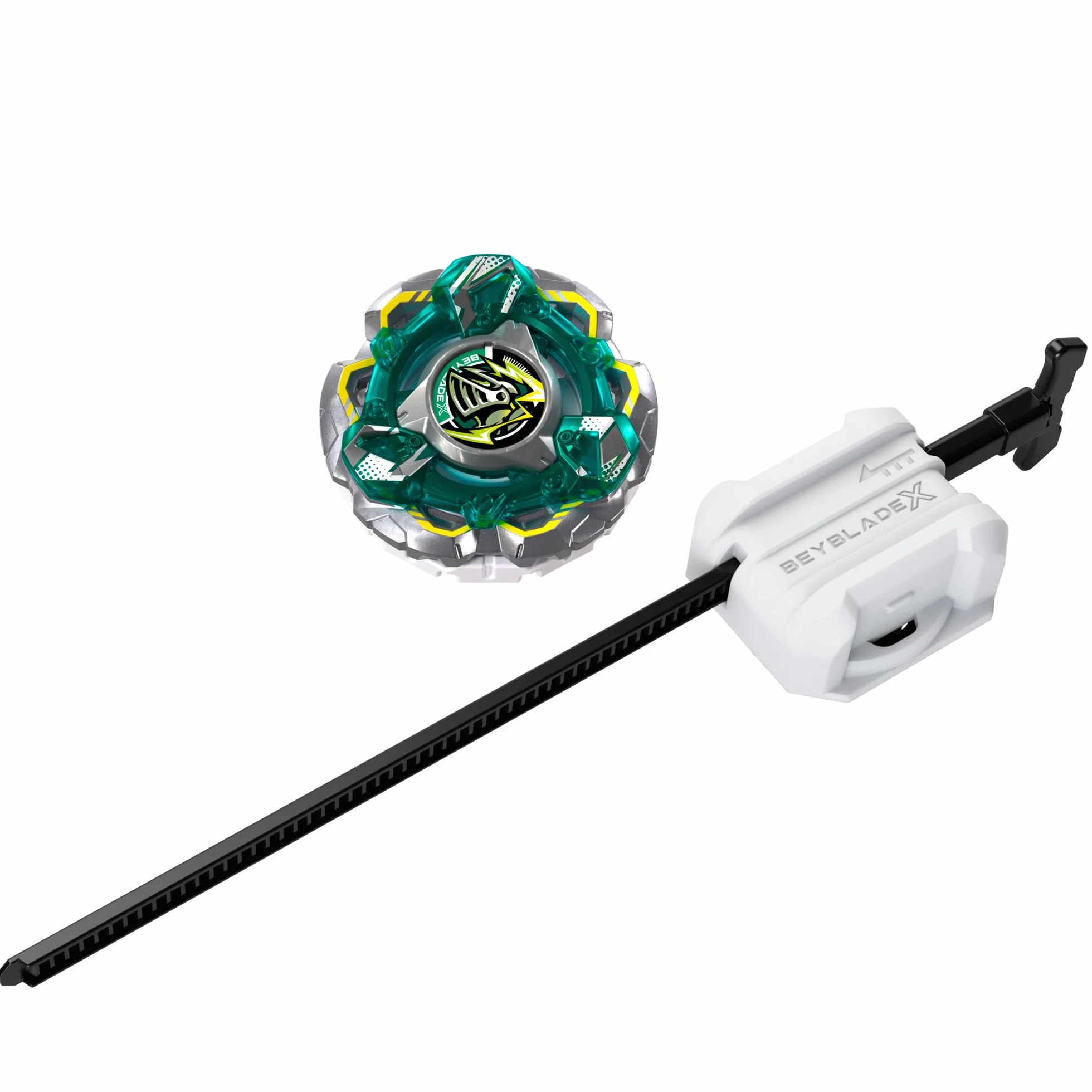 Beyblade X zestaw startowy Fortress Knight GV 8-70UN CX Infinity z bączkiem obronnym i wyrzutnią Takara Tomy, zabawkowy bączek, od 8 lat