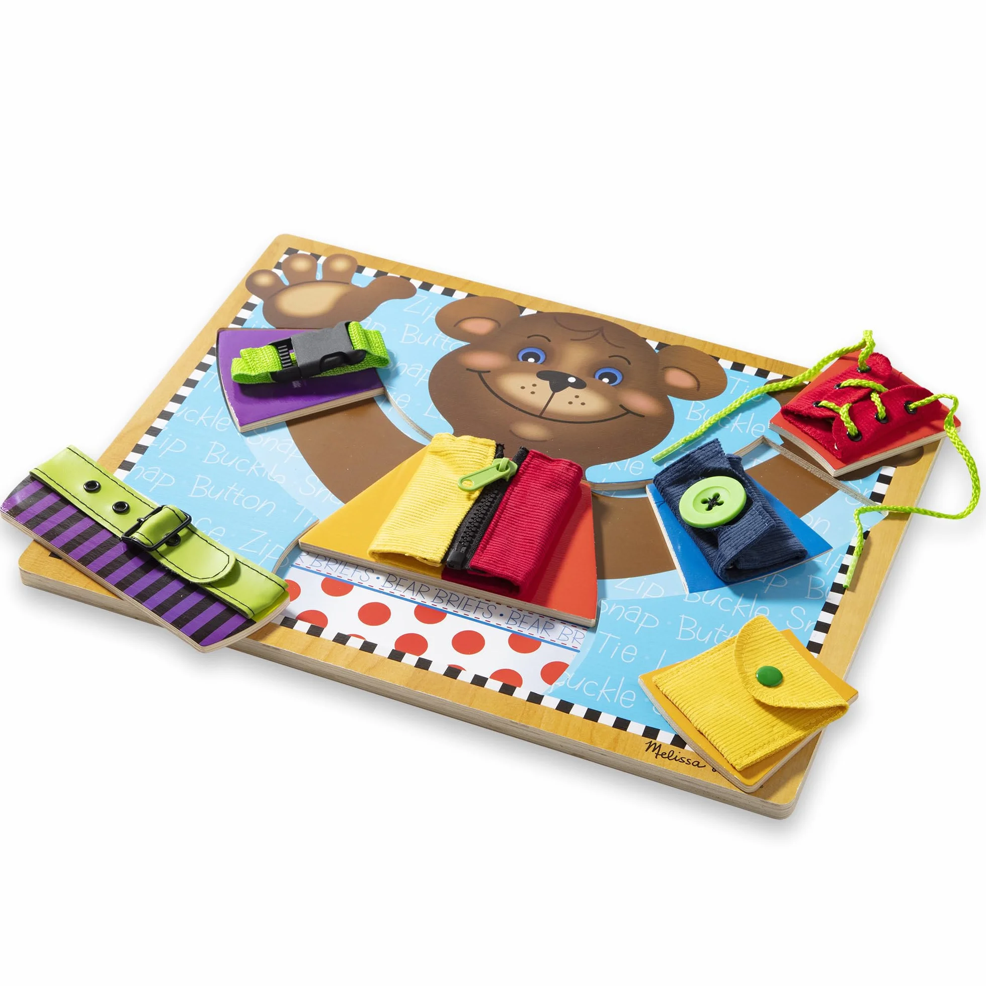 Melissa & Doug Plansza do ćwiczenia podstawowych umiejętności, zabawka rozwojowa, motoryka, rozwiązywanie problemów, od 3 lat, prezent dla chłopca lub dziewczynki